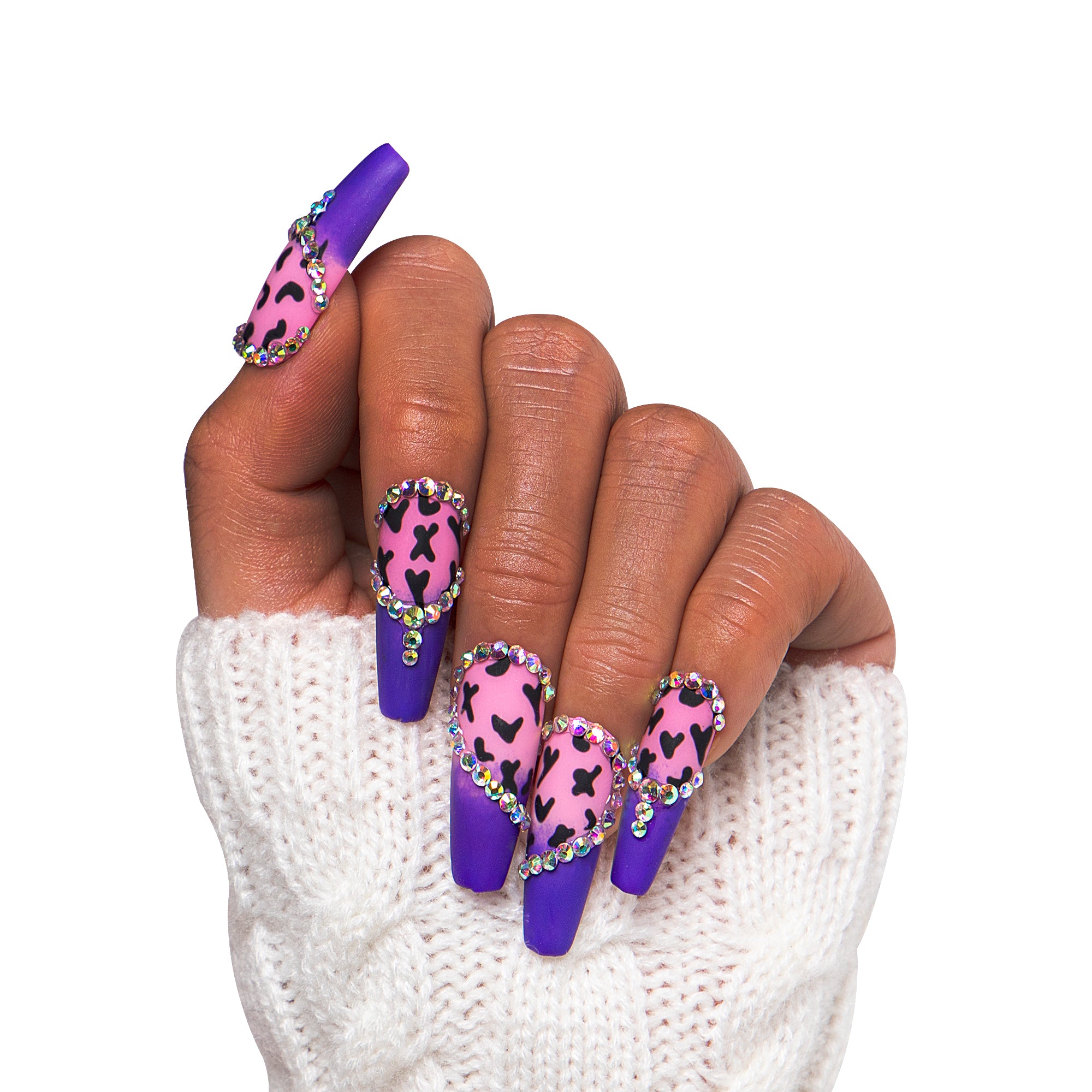 Boozy Lavender Handmade Nails H211