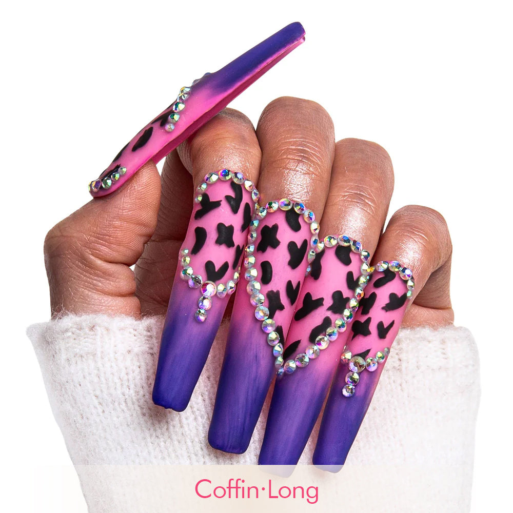Boozy Lavender Handmade Nails H211