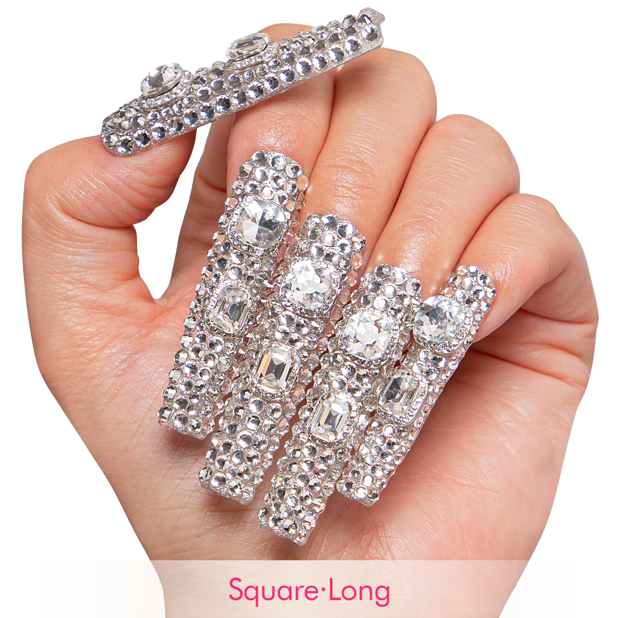 Silver Majesty Handmade Nails H212