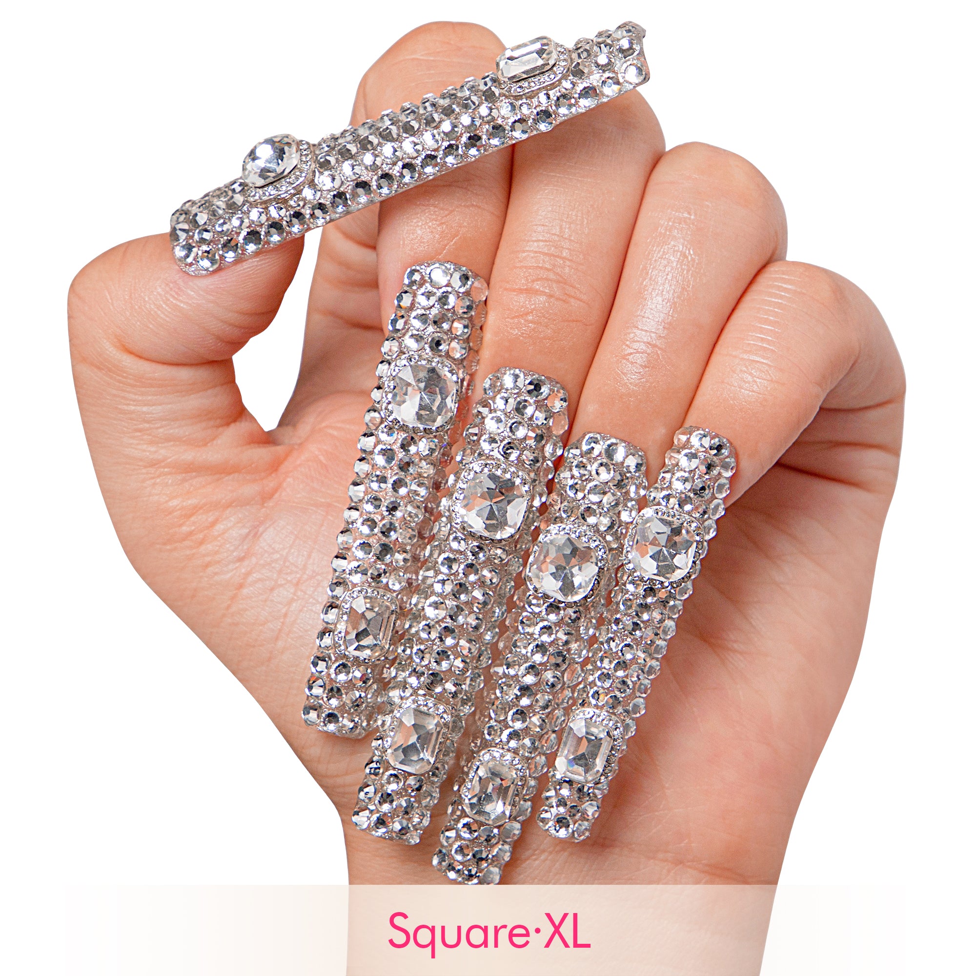 Silver Majesty Handmade Nails H212
