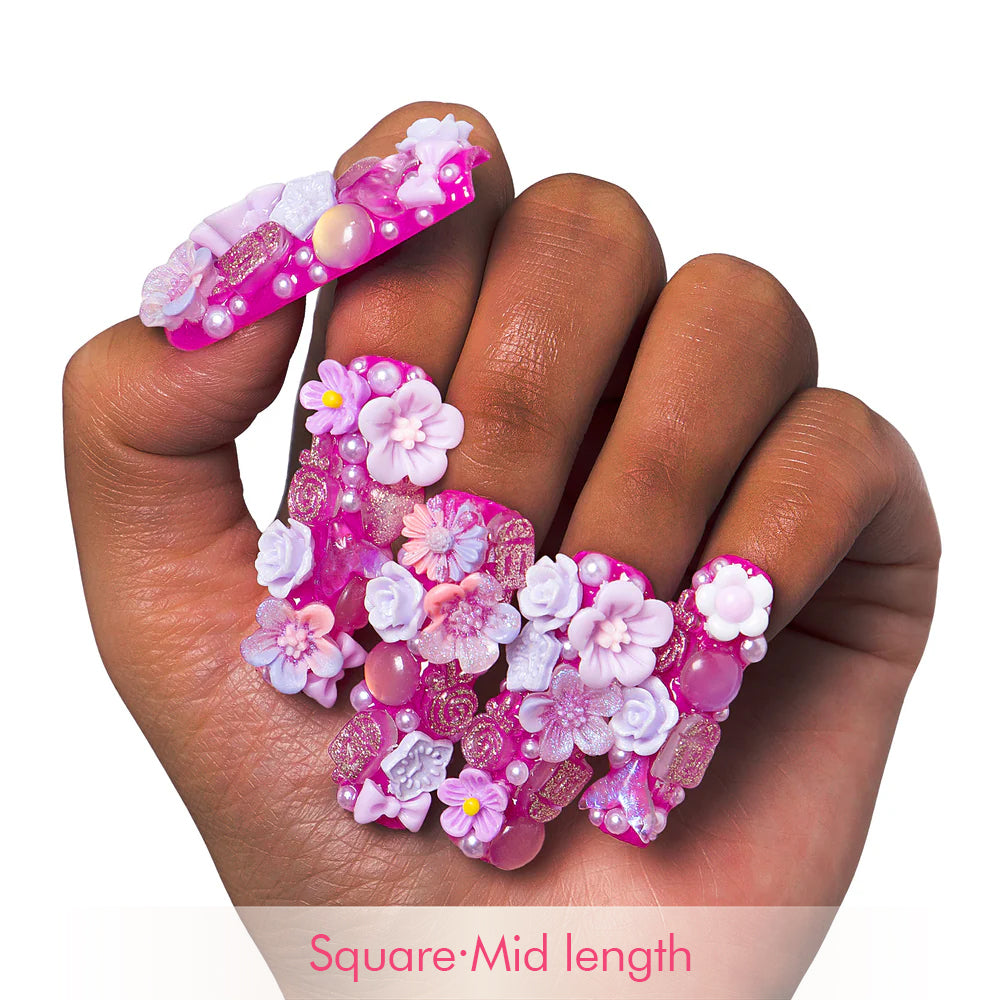 Purple Glow Magic Handmade Nails GLOW IN THE DARK H221
