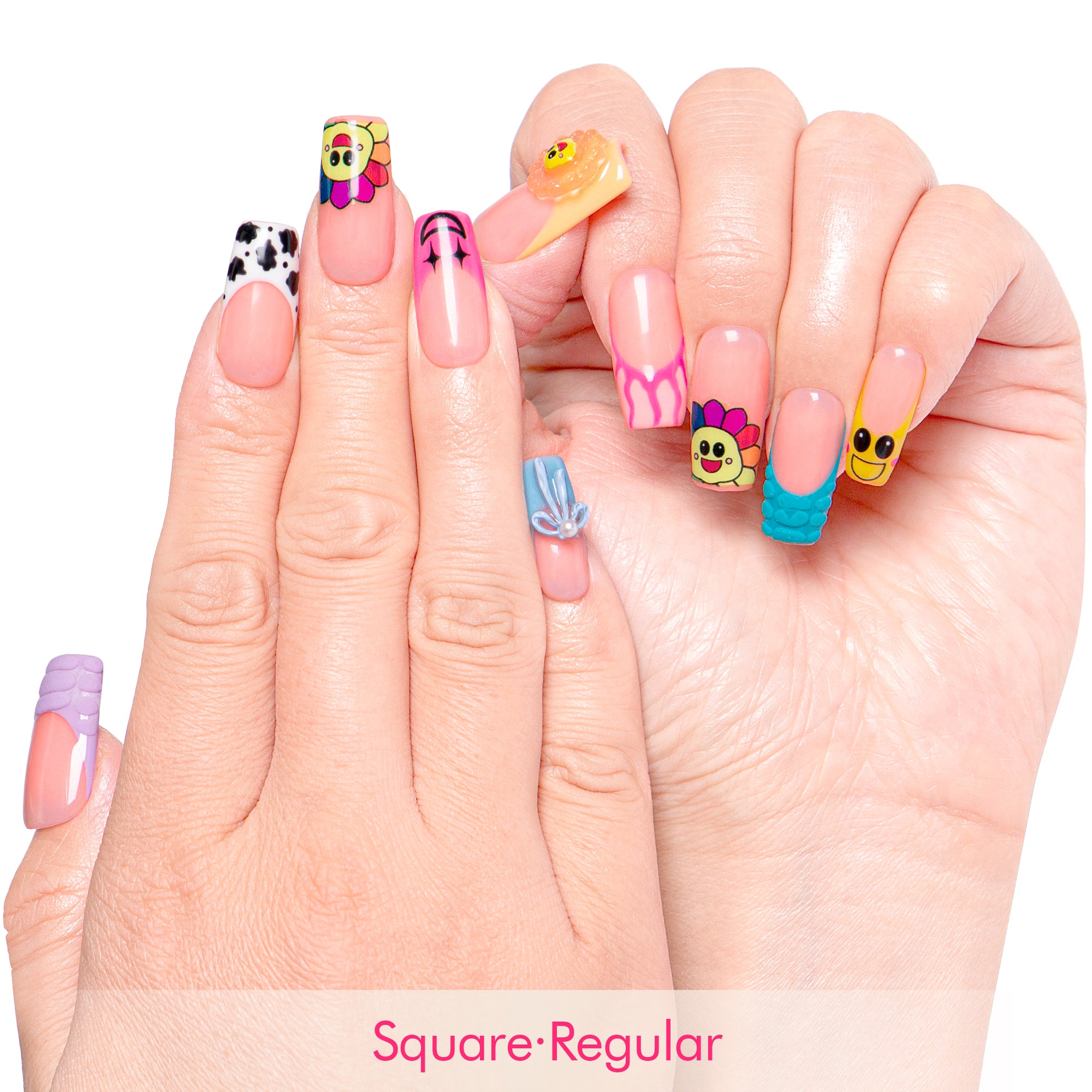 Sunny Pop Handmade Nails H222