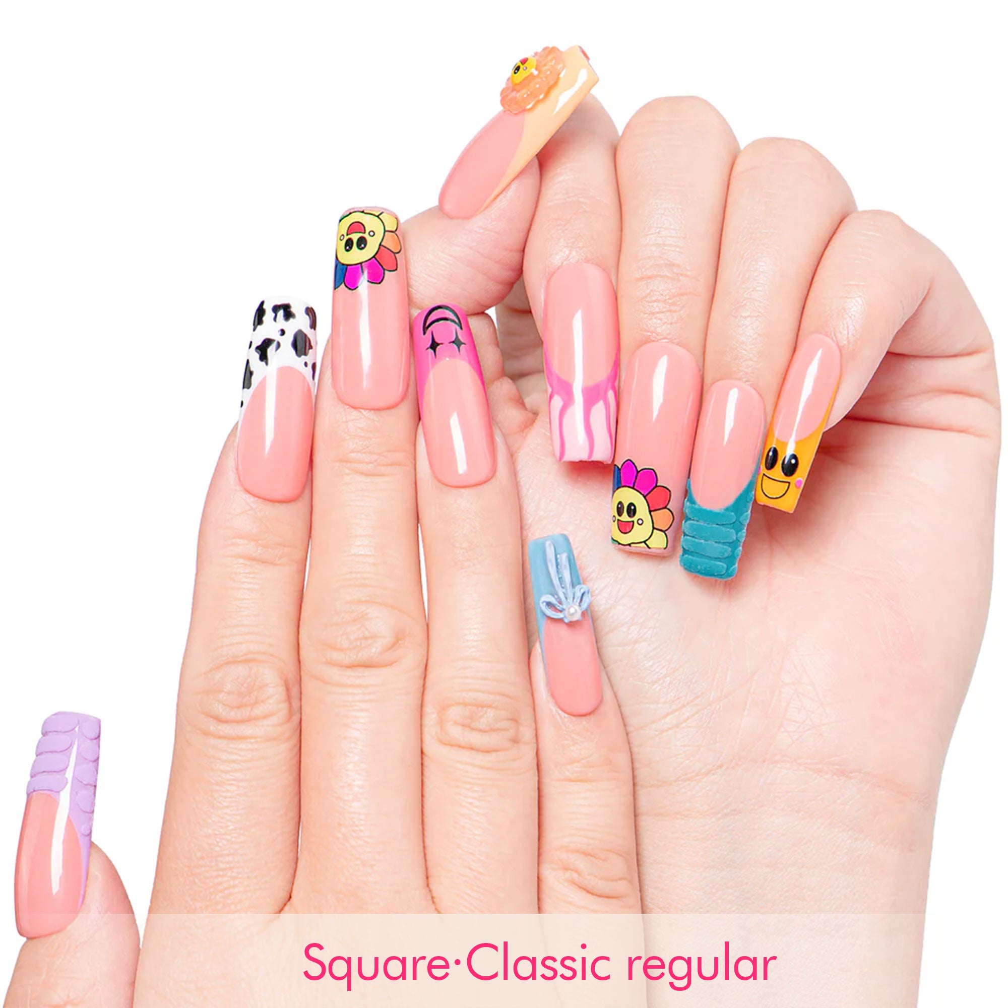 Sunny Pop Handmade Nails H222