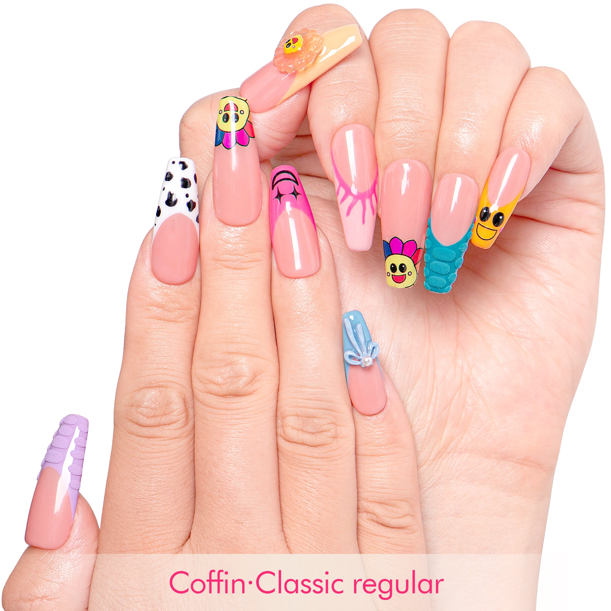 Sunny Pop Handmade Nails H222