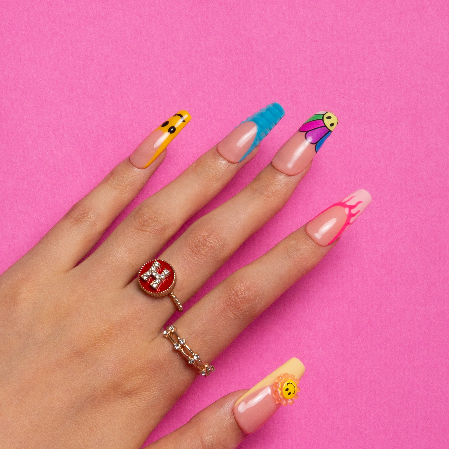 Sunny Pop Handmade Coffin Nails H222