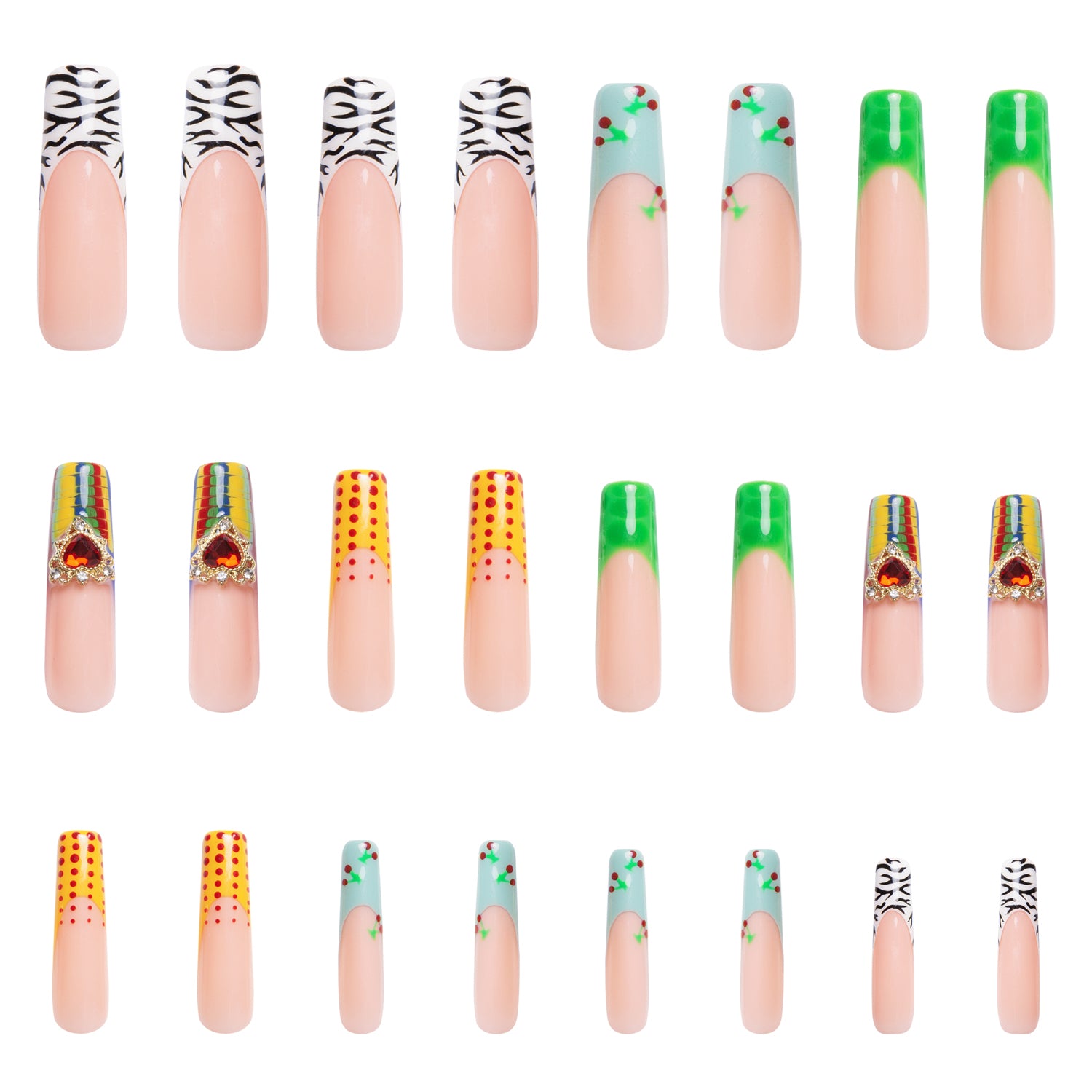 The Wonderful Meadow Handmade Nails 24pcs H224