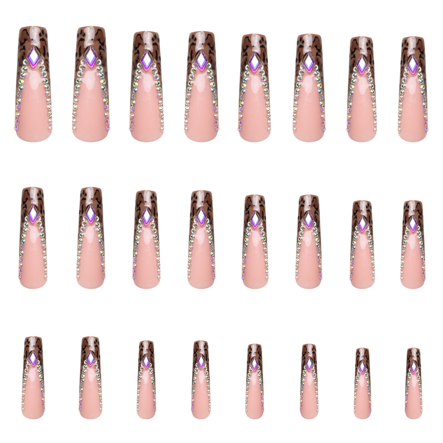 Cocktail Party Handmade Nails 24pcs H225