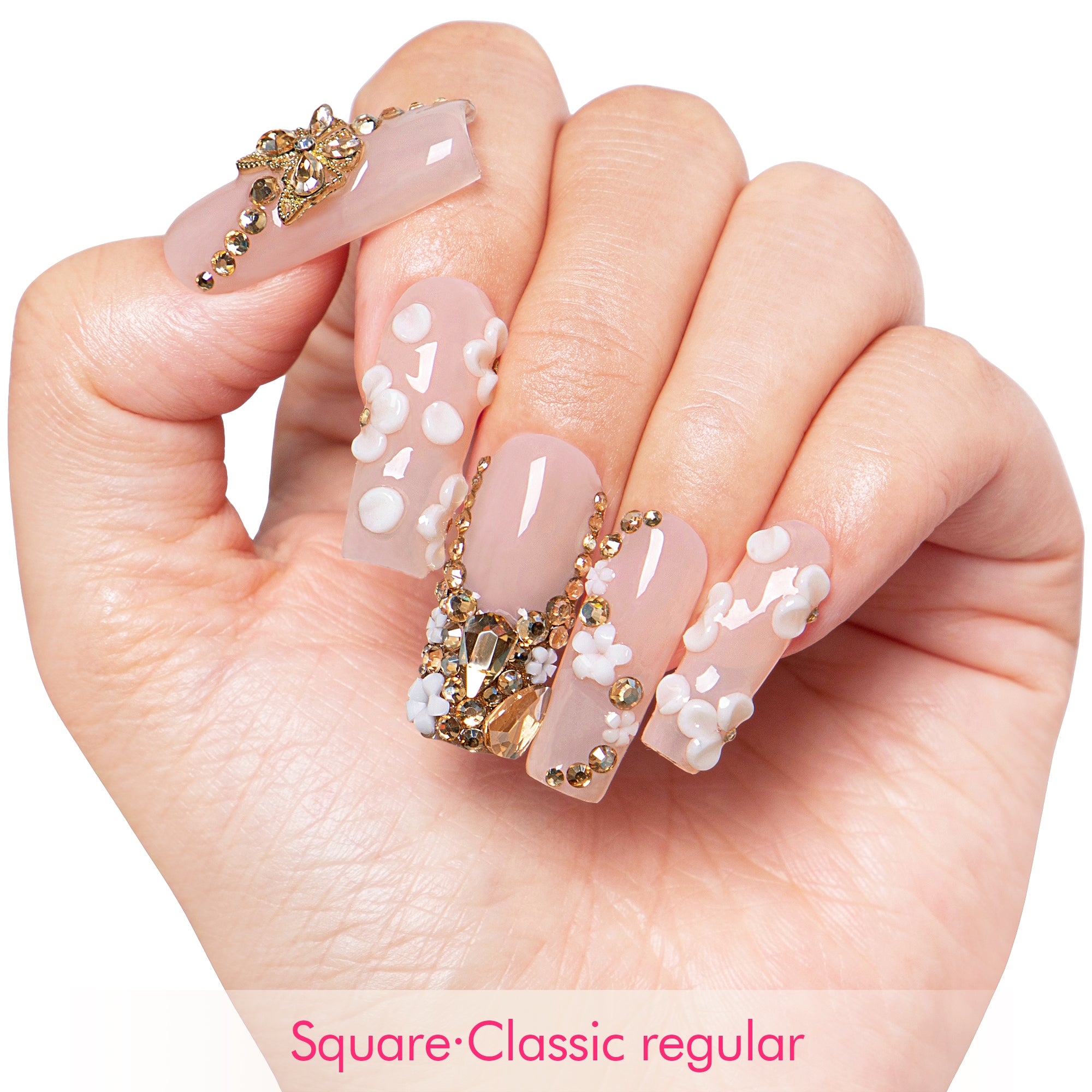 Blush Bloom Handmade Nails H228