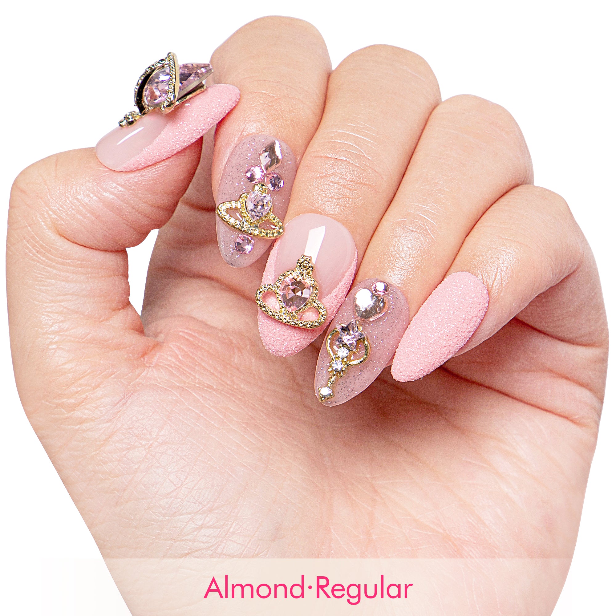 Dreamland Escape Pink Handmade Nails H229