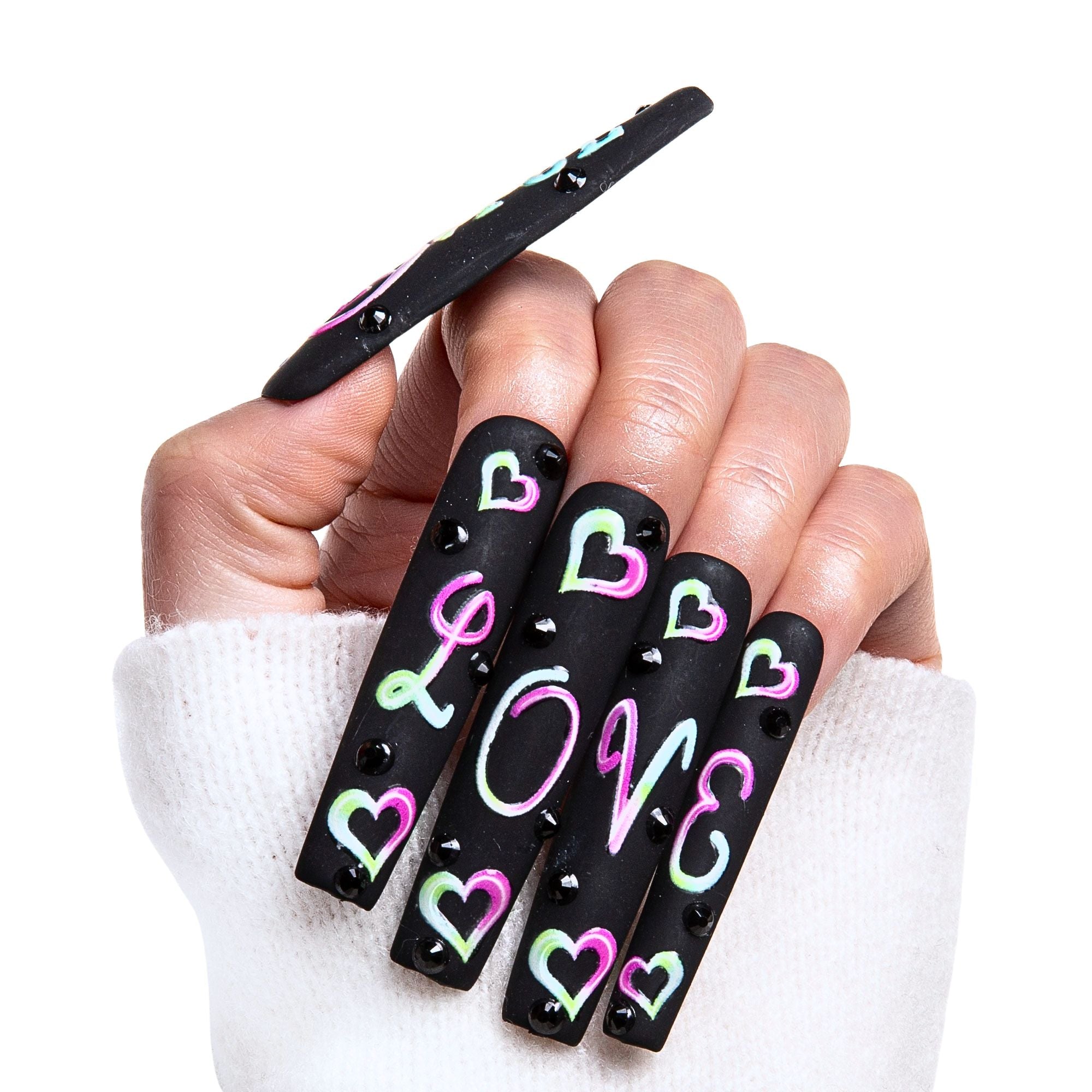 Lovful for Love Handmade Nails GLOW IN THE DARK H231