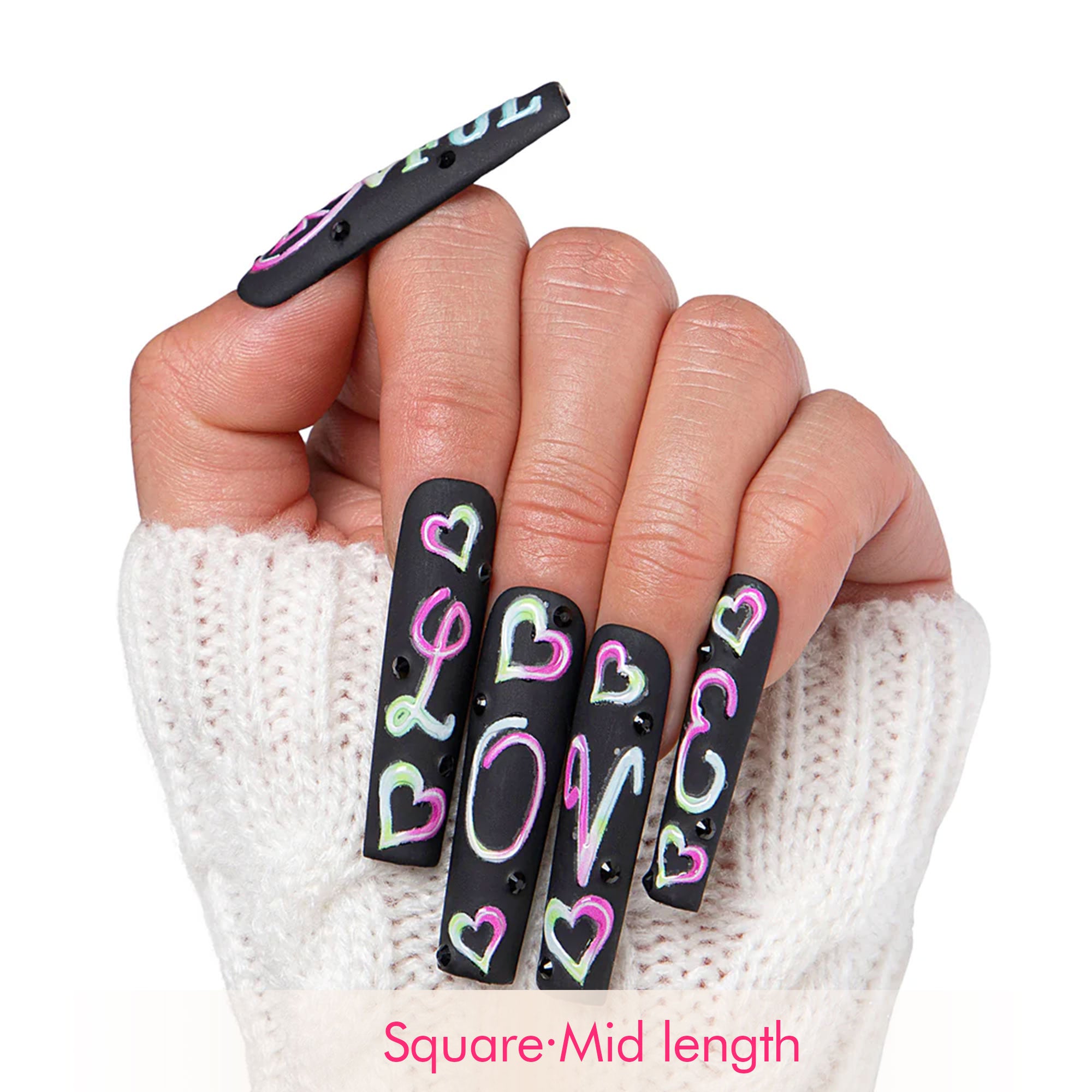 Lovful for Love Handmade Nails GLOW IN THE DARK H231