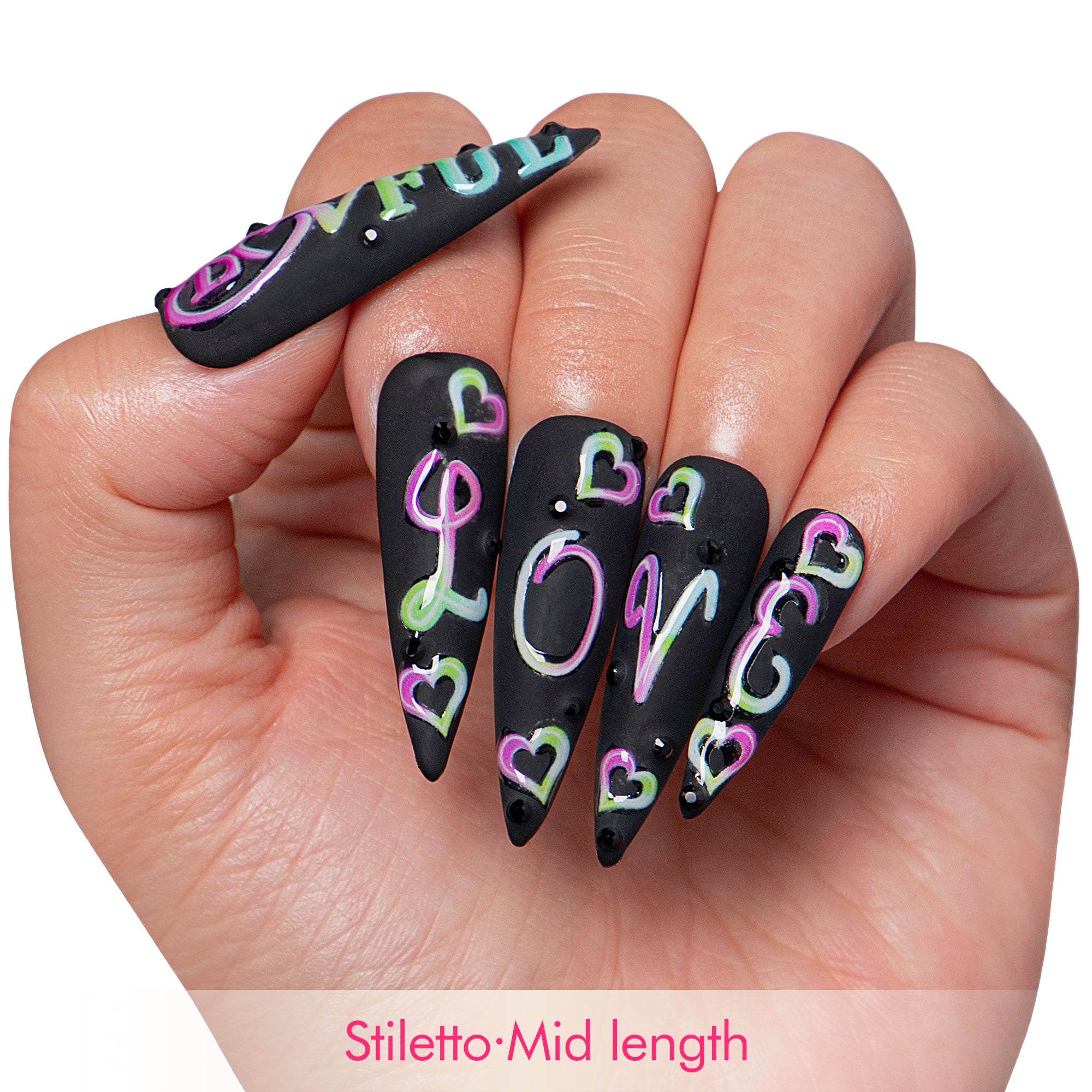 Lovful for Love Handmade Nails GLOW IN THE DARK H231