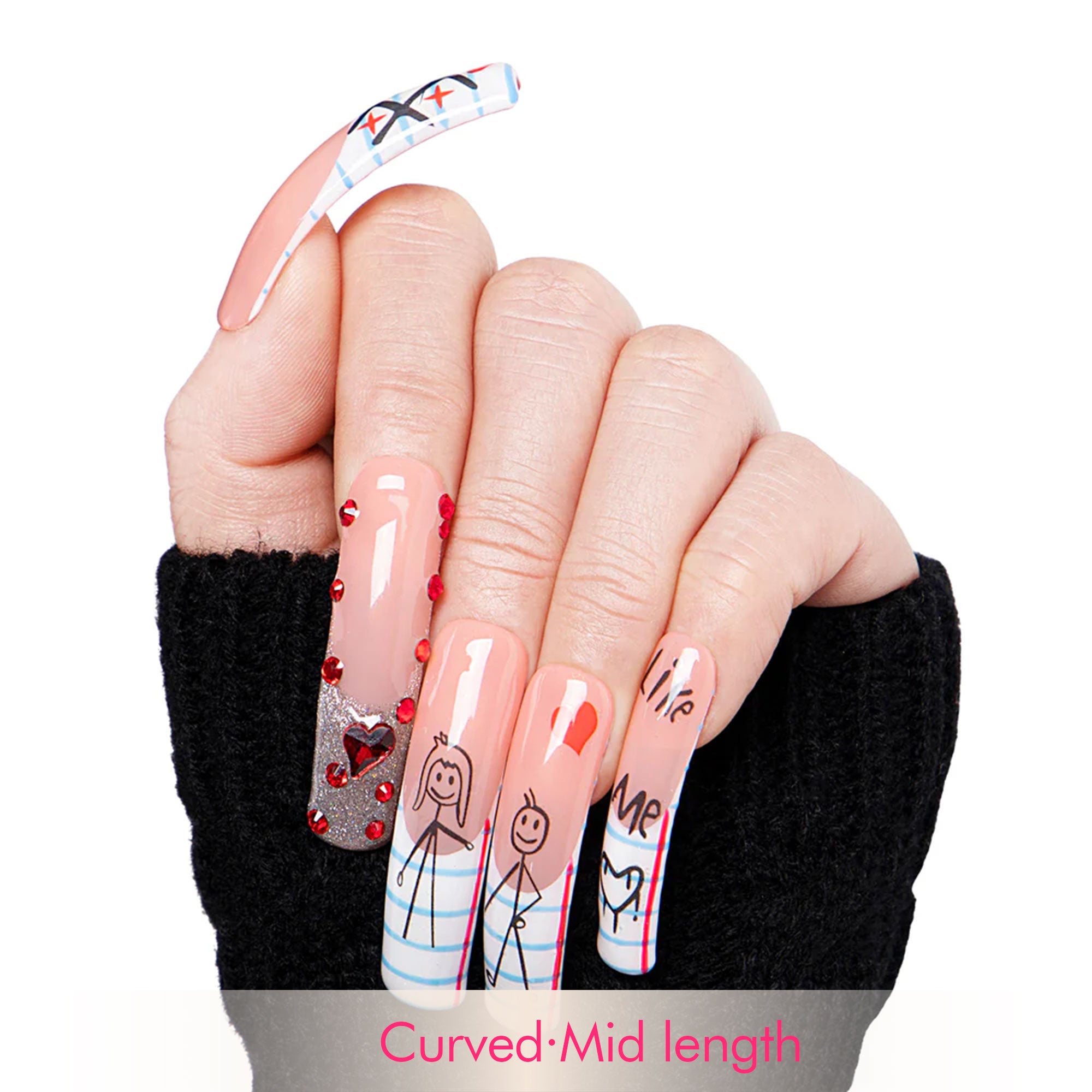 First Love Notebook Handmade Nails H233