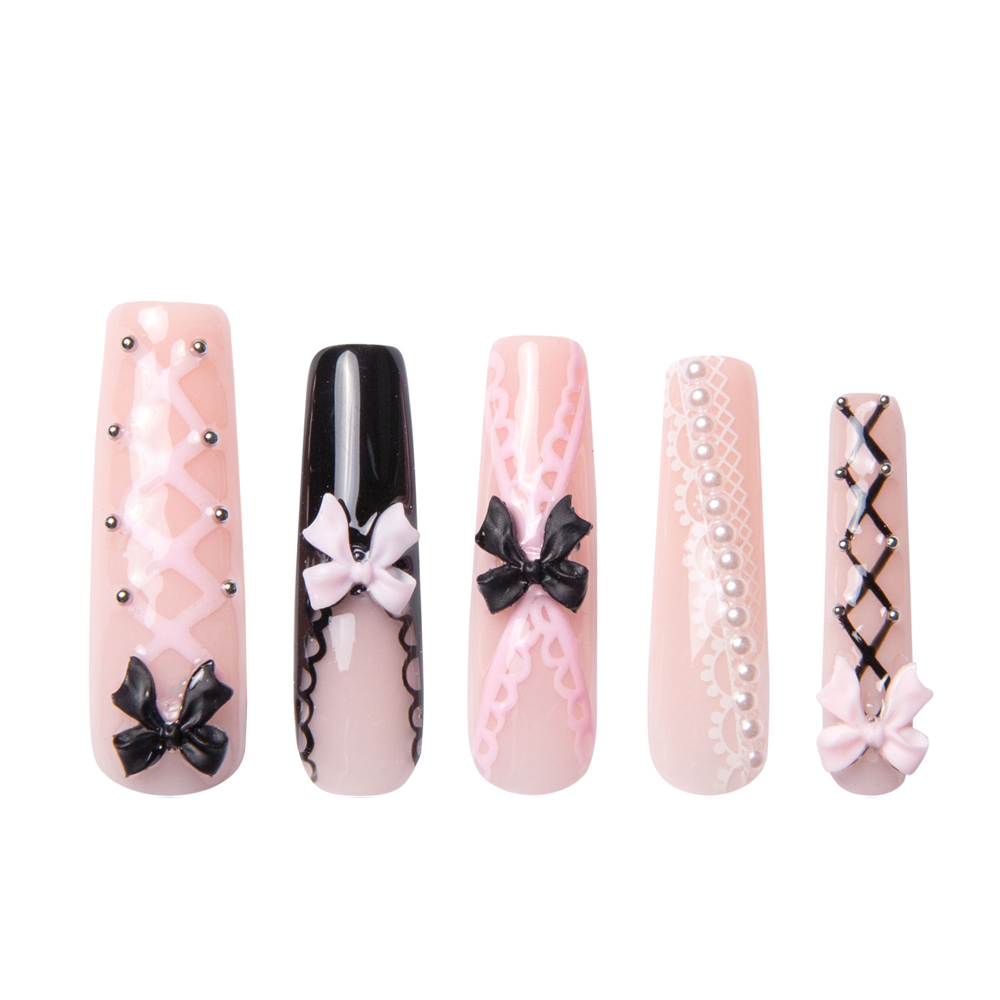 Ballerina Handmade Nails H237