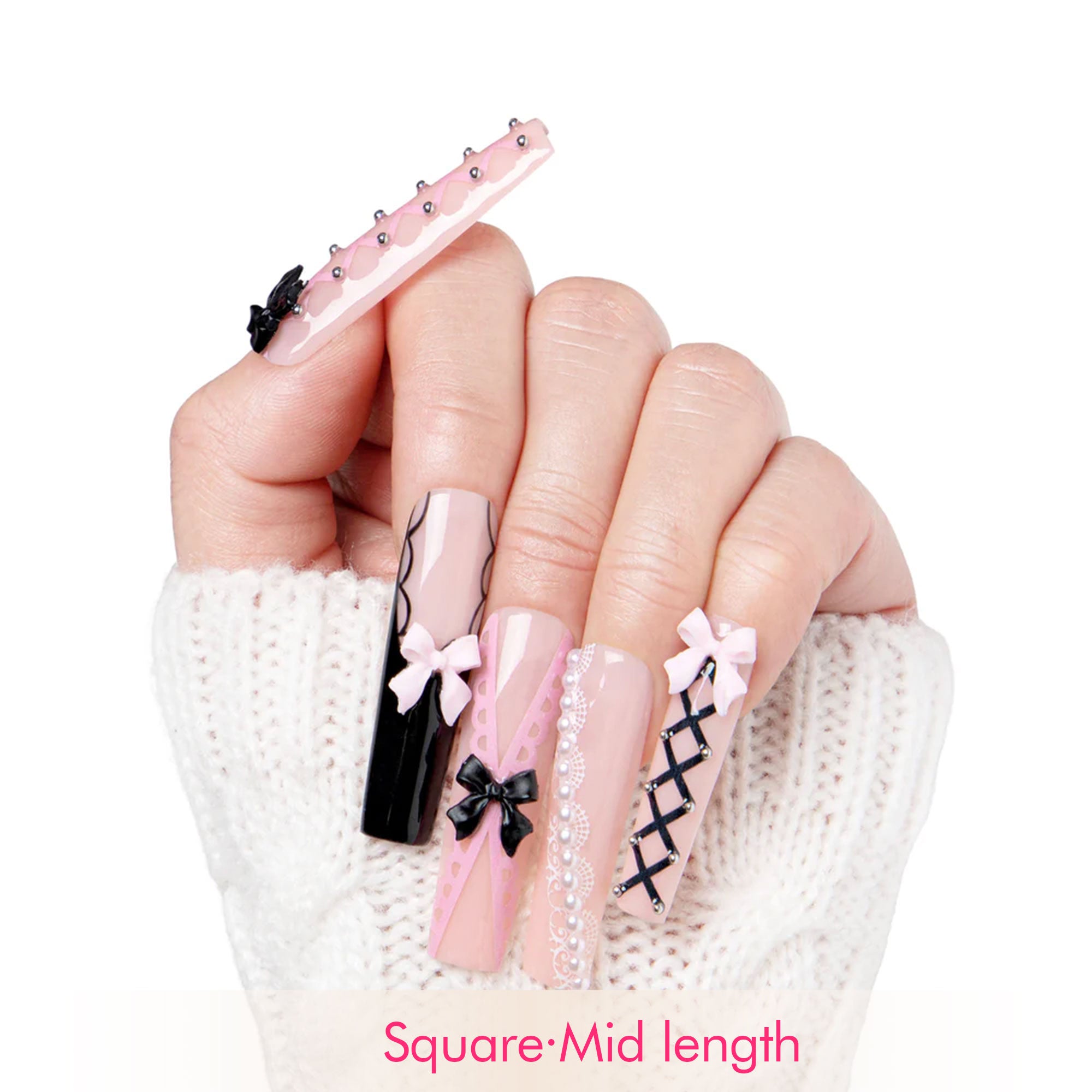 Ballerina Handmade Nails H237
