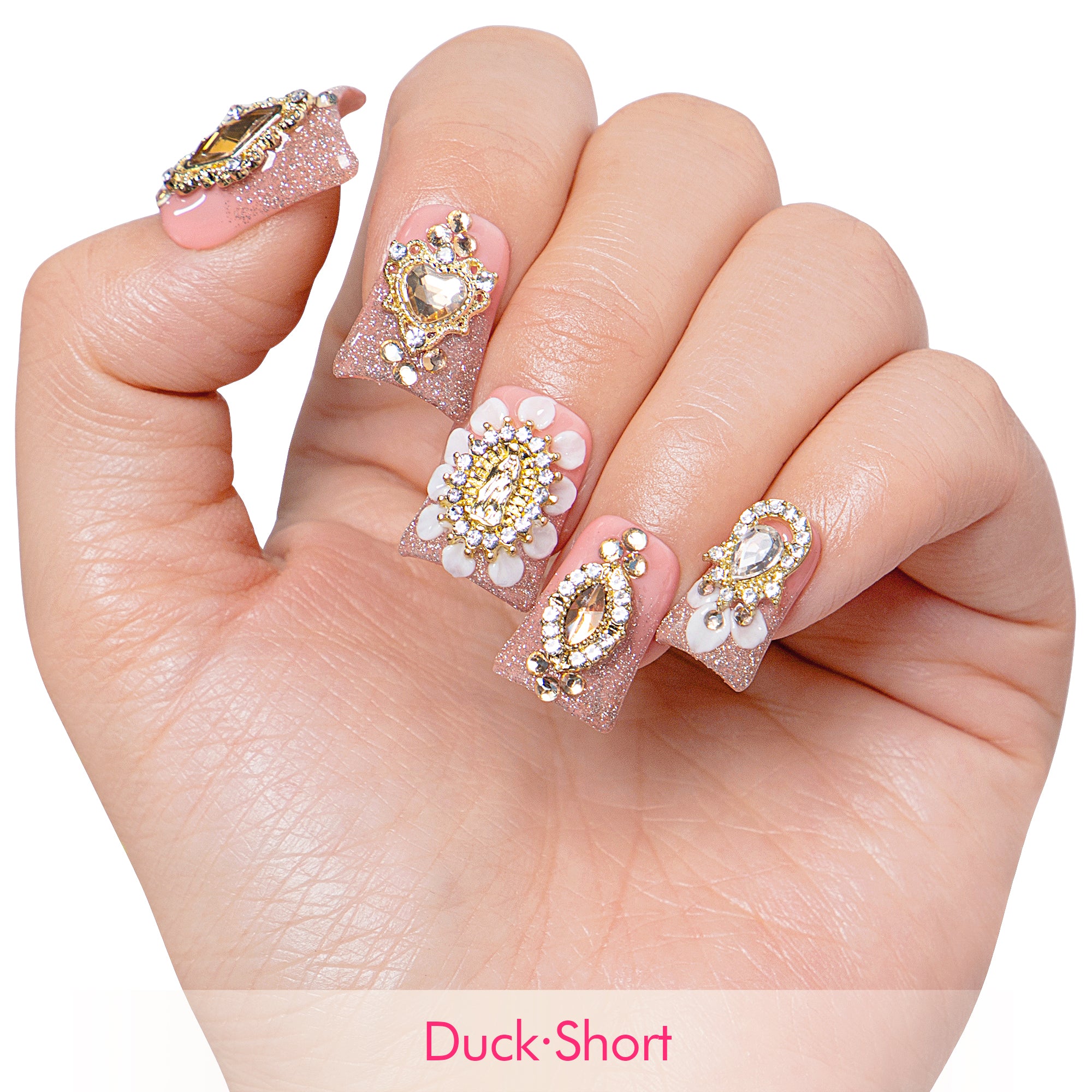 Champagne Gold Handmade Nails H238