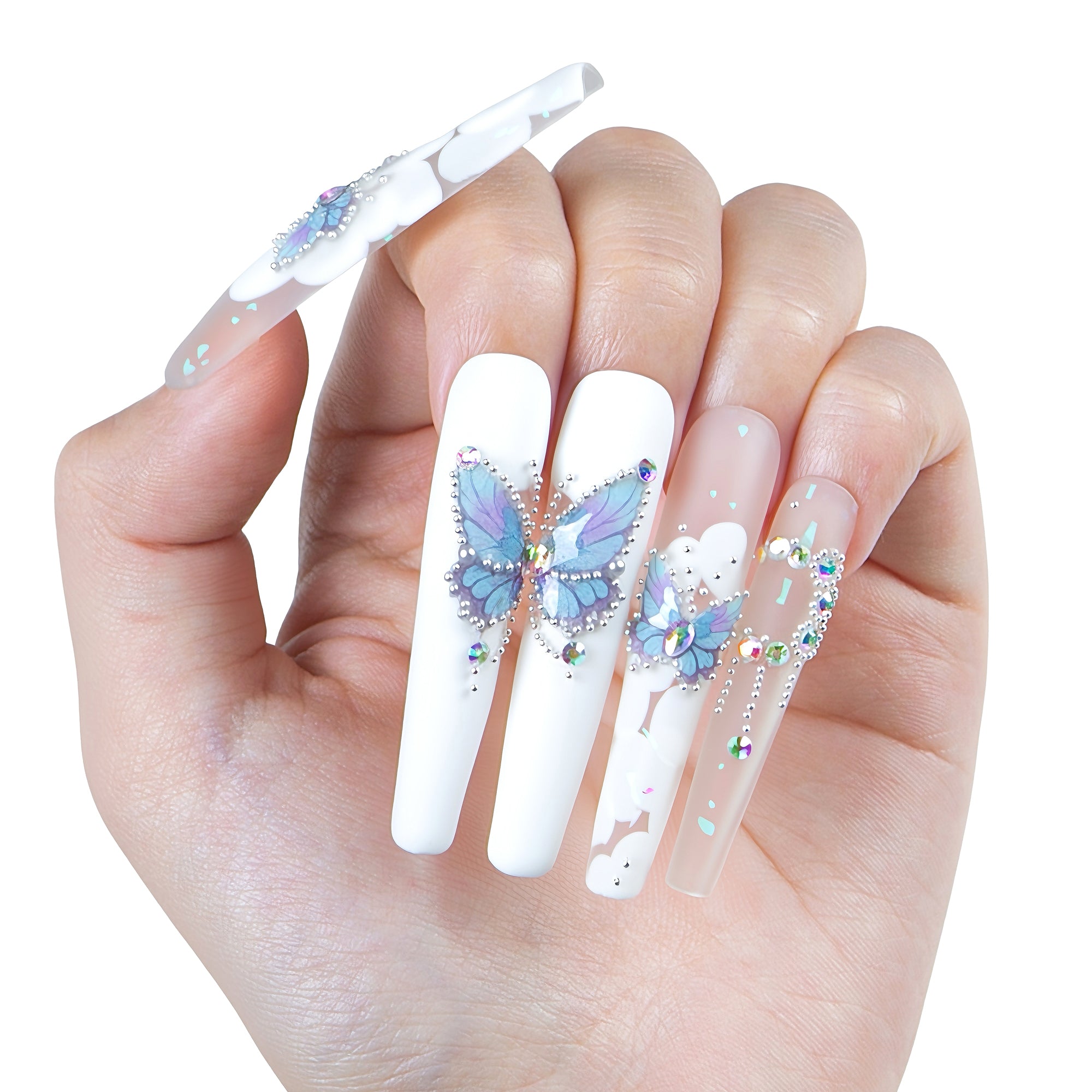 Holly Blue Handmade Nails H23