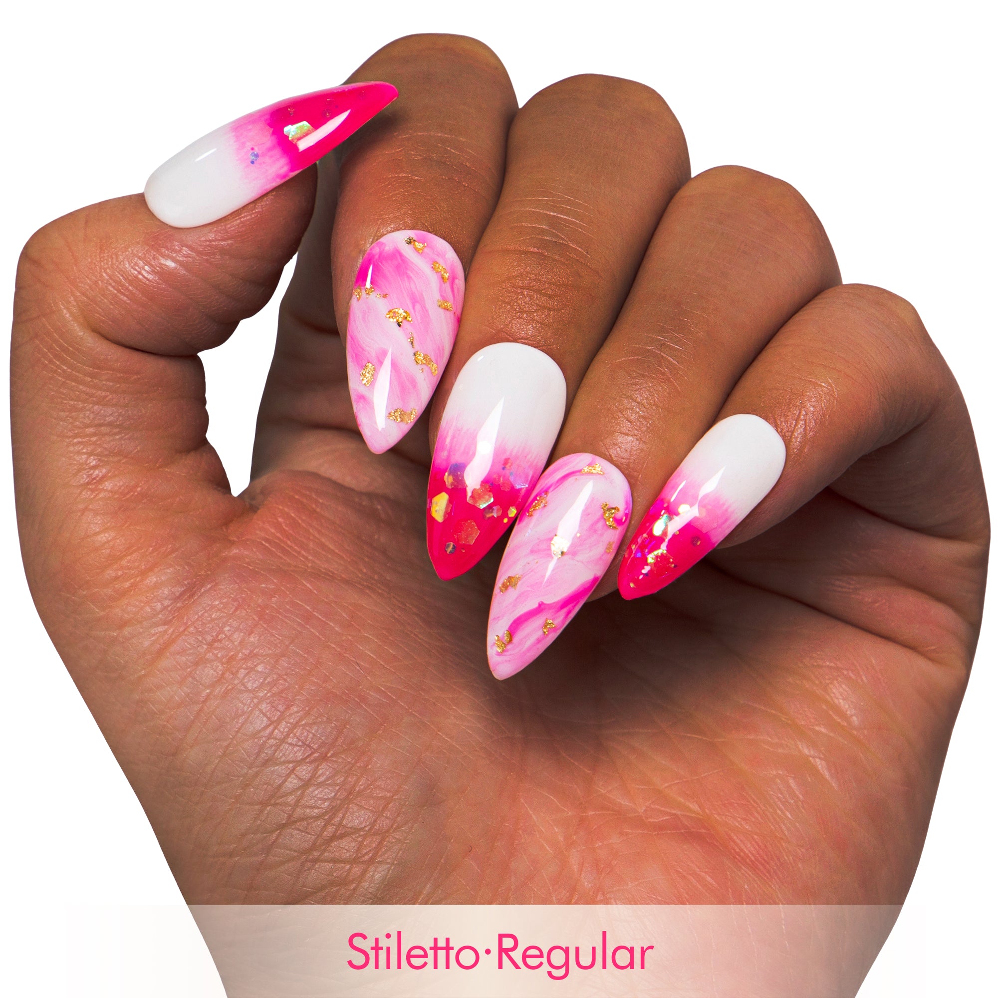 Light in Heart Handmade Nails GLOW IN THE DARK H24