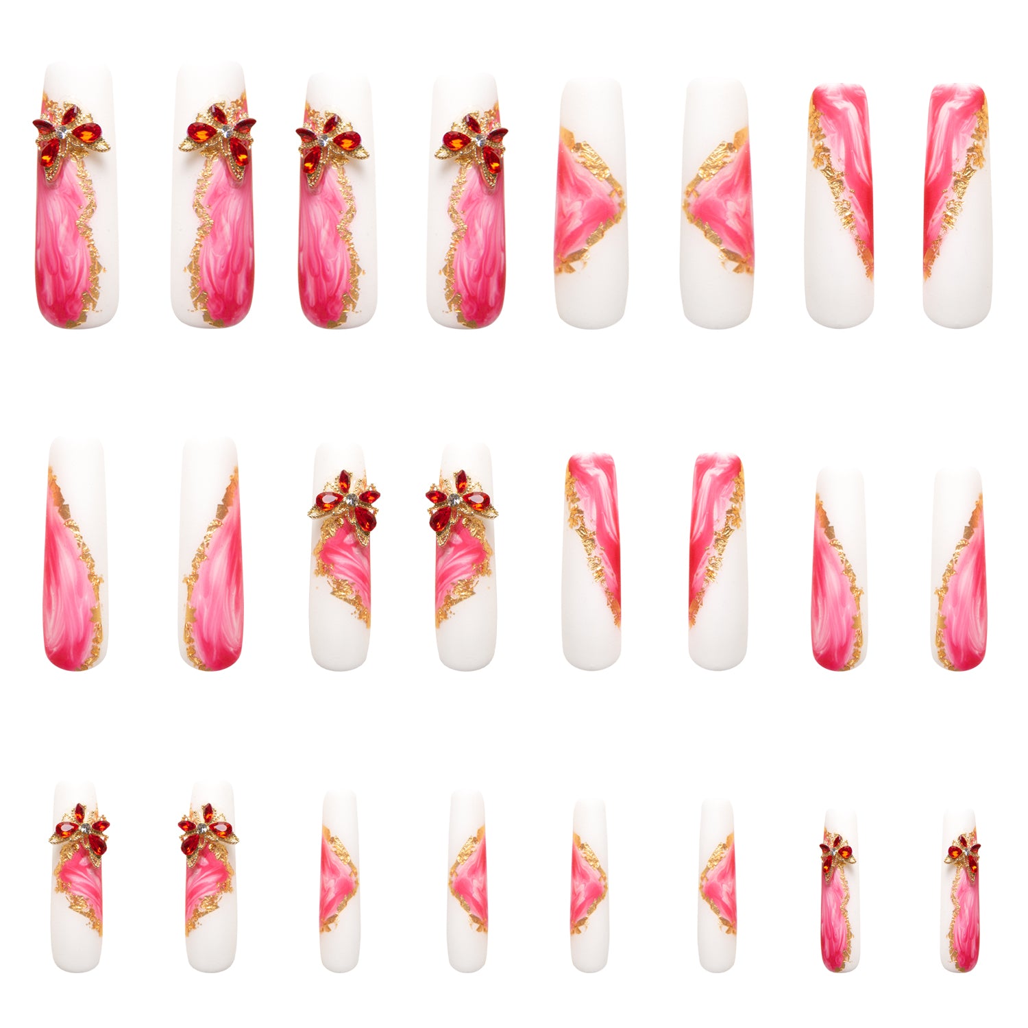 Into The Pink Handmade Nails 24pcs H243