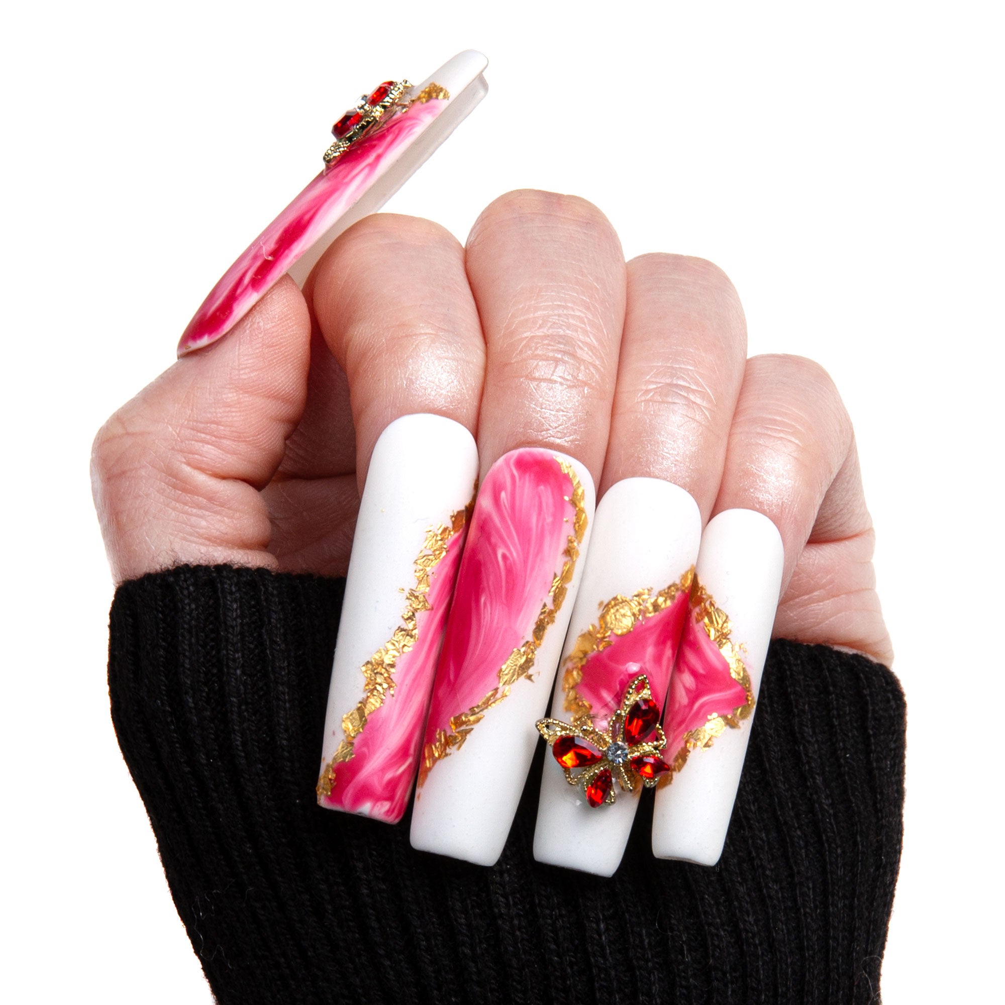 Into The Pink Handmade Nails H243