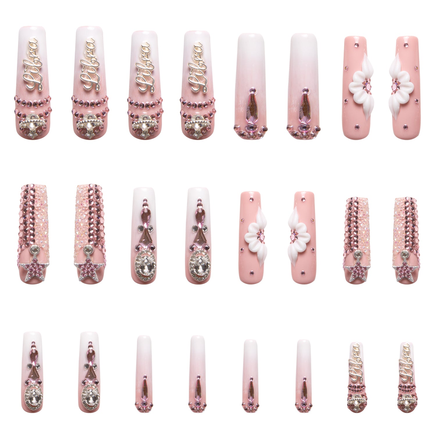 Libra Handmade Nails 24pcs H245