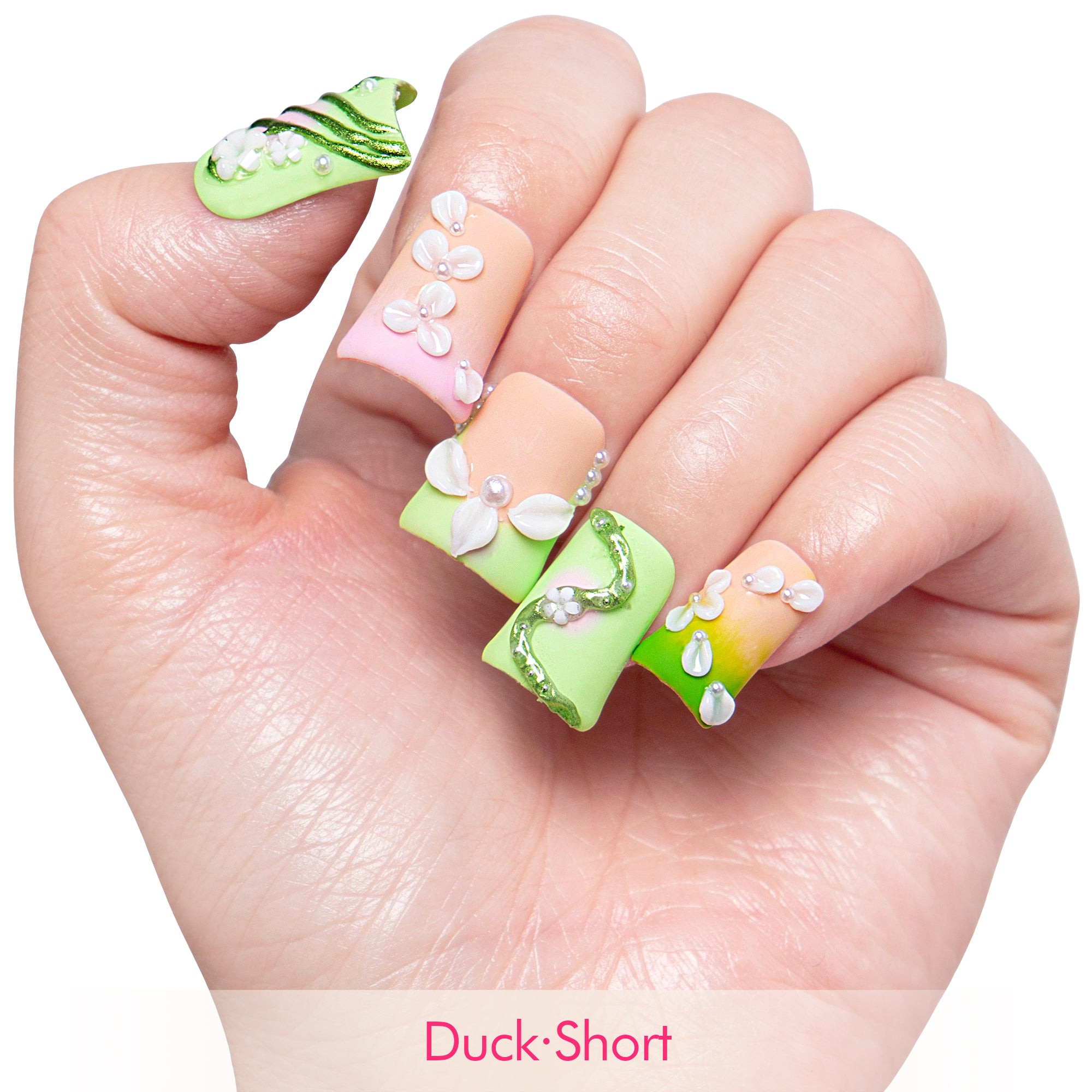 Green Fairy Handmade Nails H246