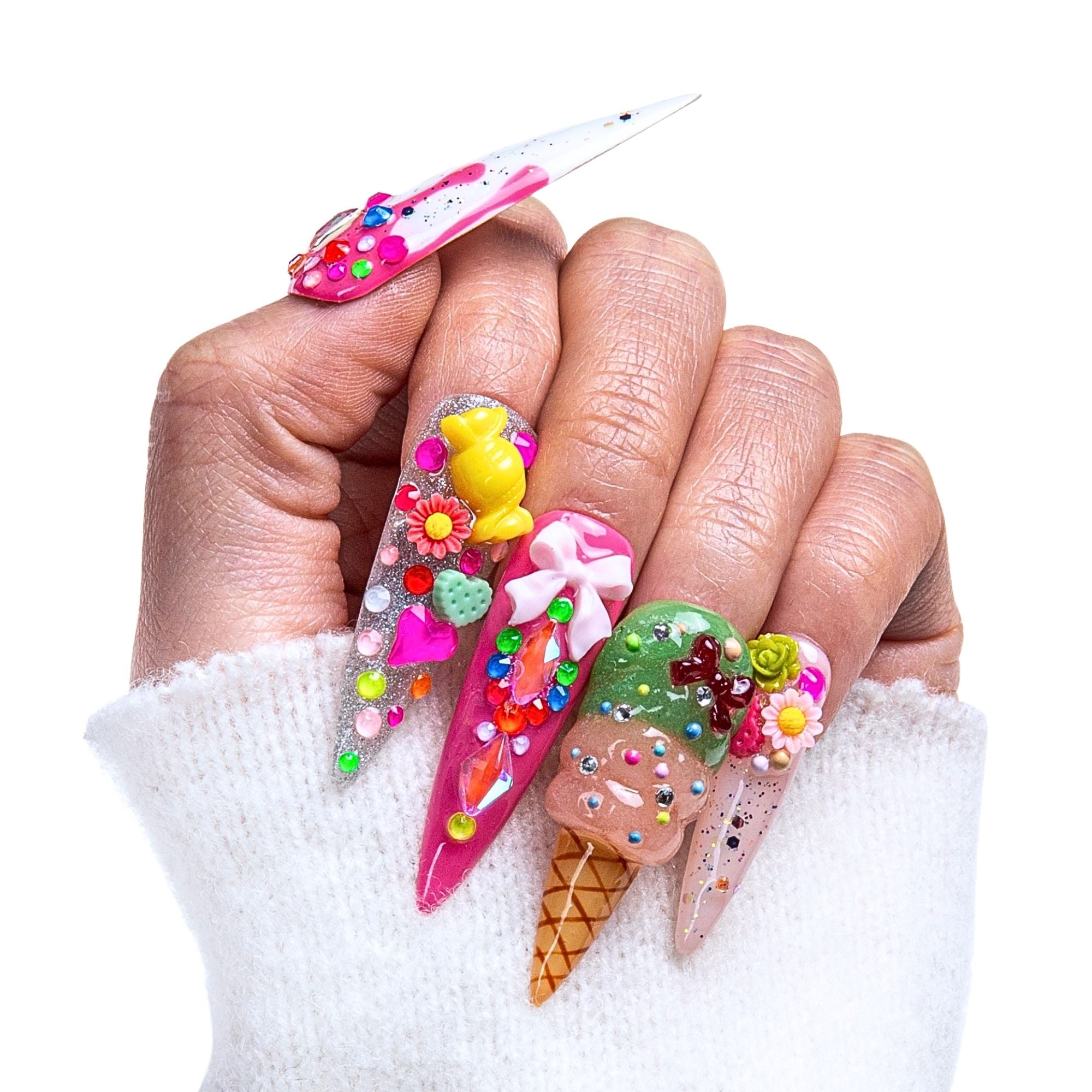 Dripping Sweetness Handmade Nails H248