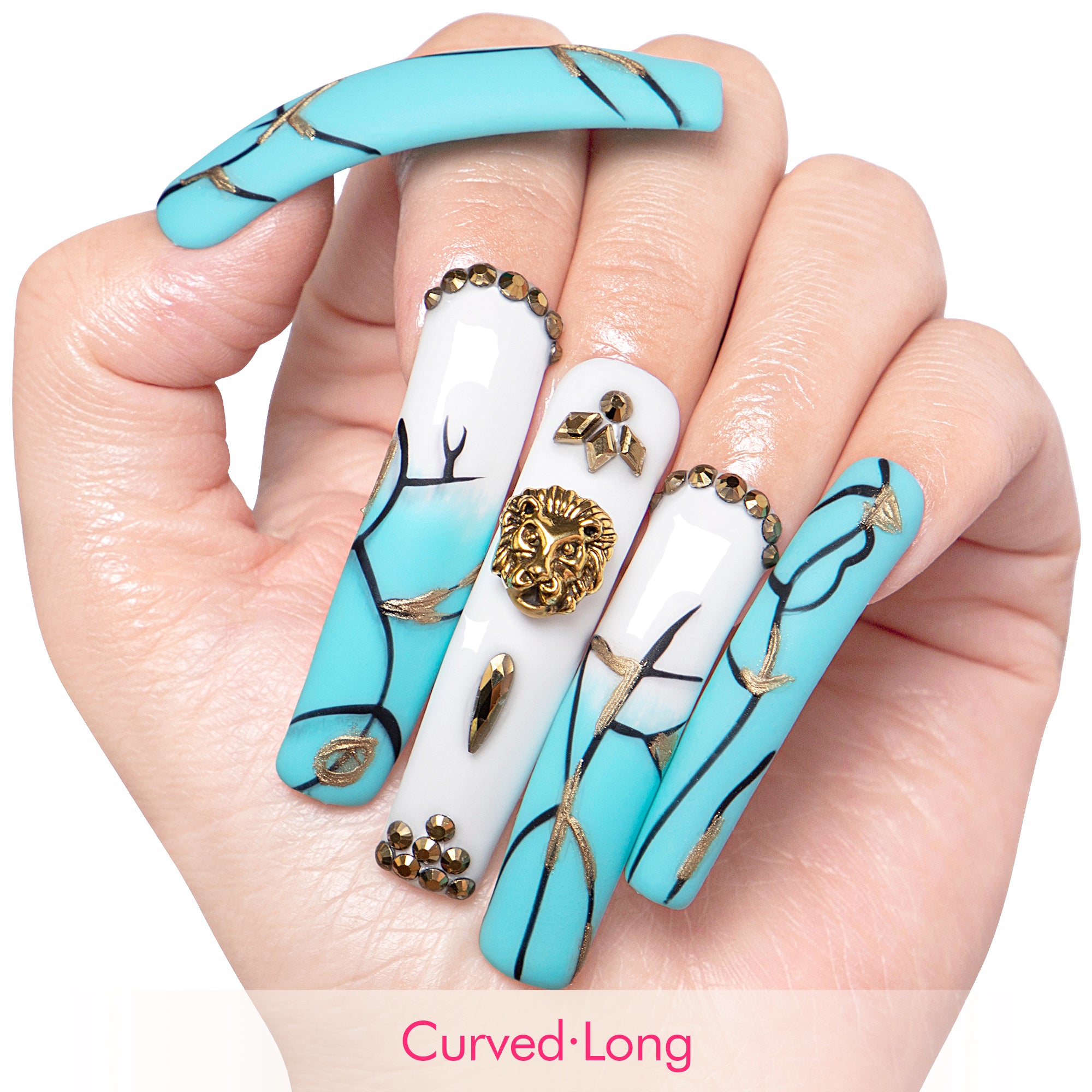 Azure Lion Handmade Nails H250