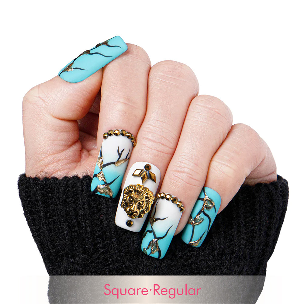 Azure Lion Handmade Nails H250