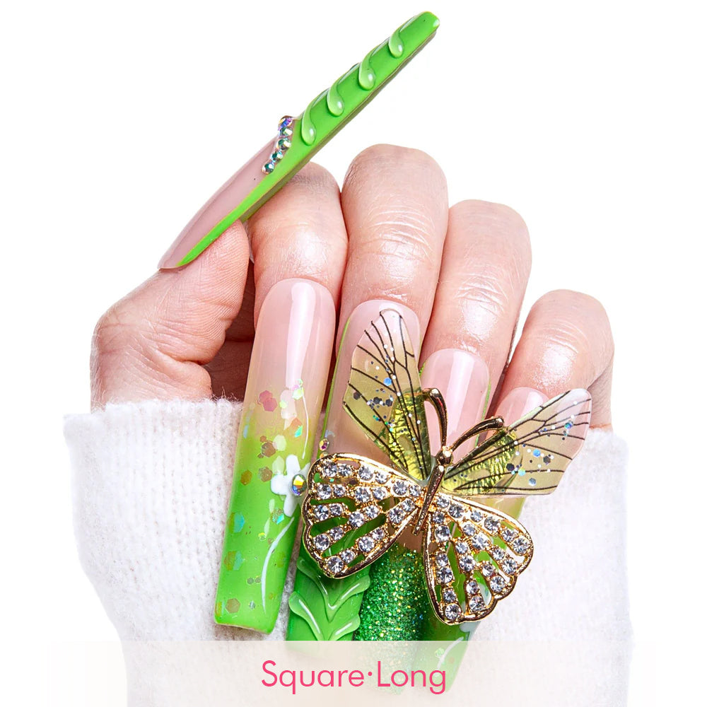 Butterfly Kiss Handmade Nails H255
