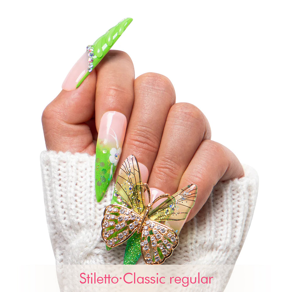 Butterfly Kiss Handmade Nails H255