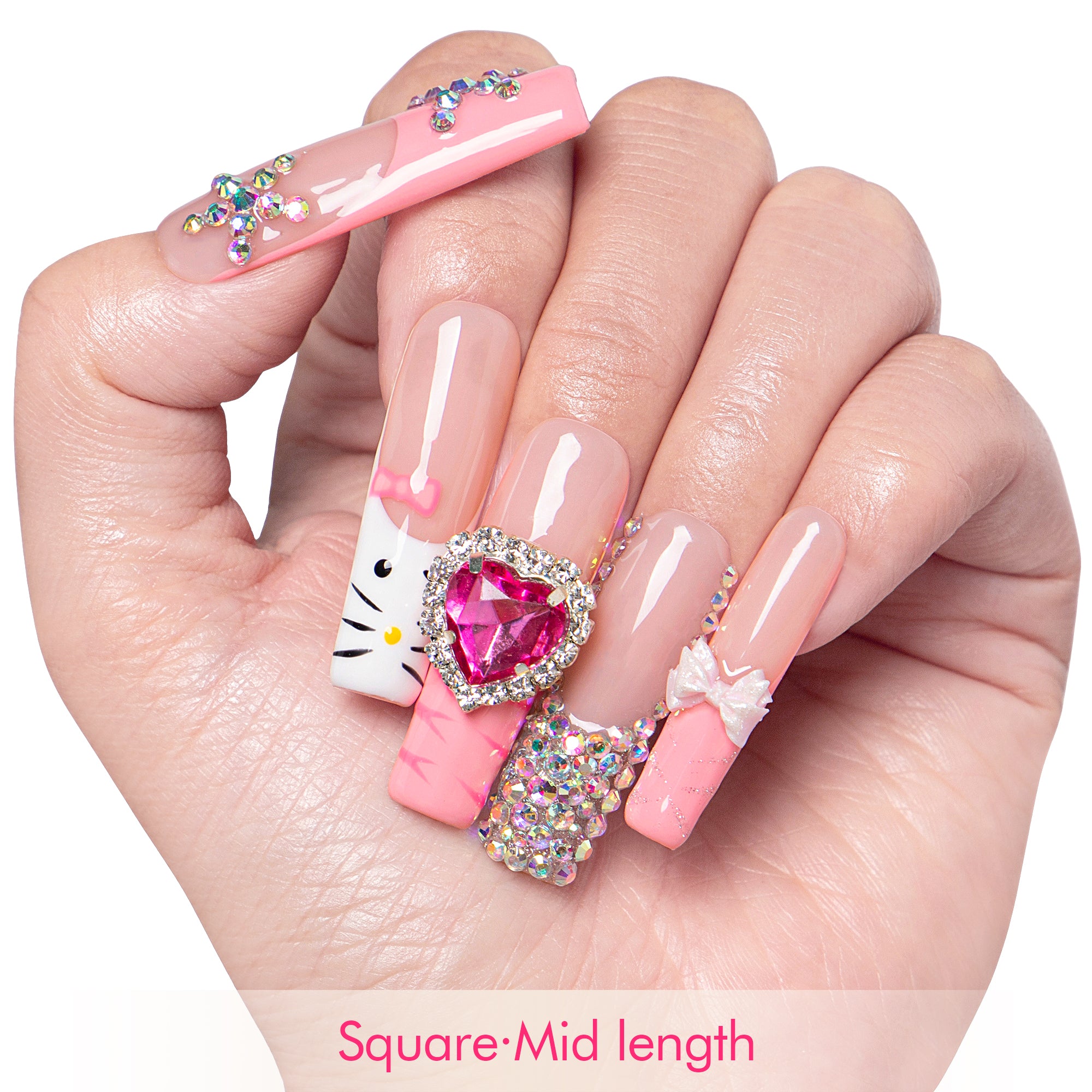 Rocking Heartbeat Handmade Nails H257