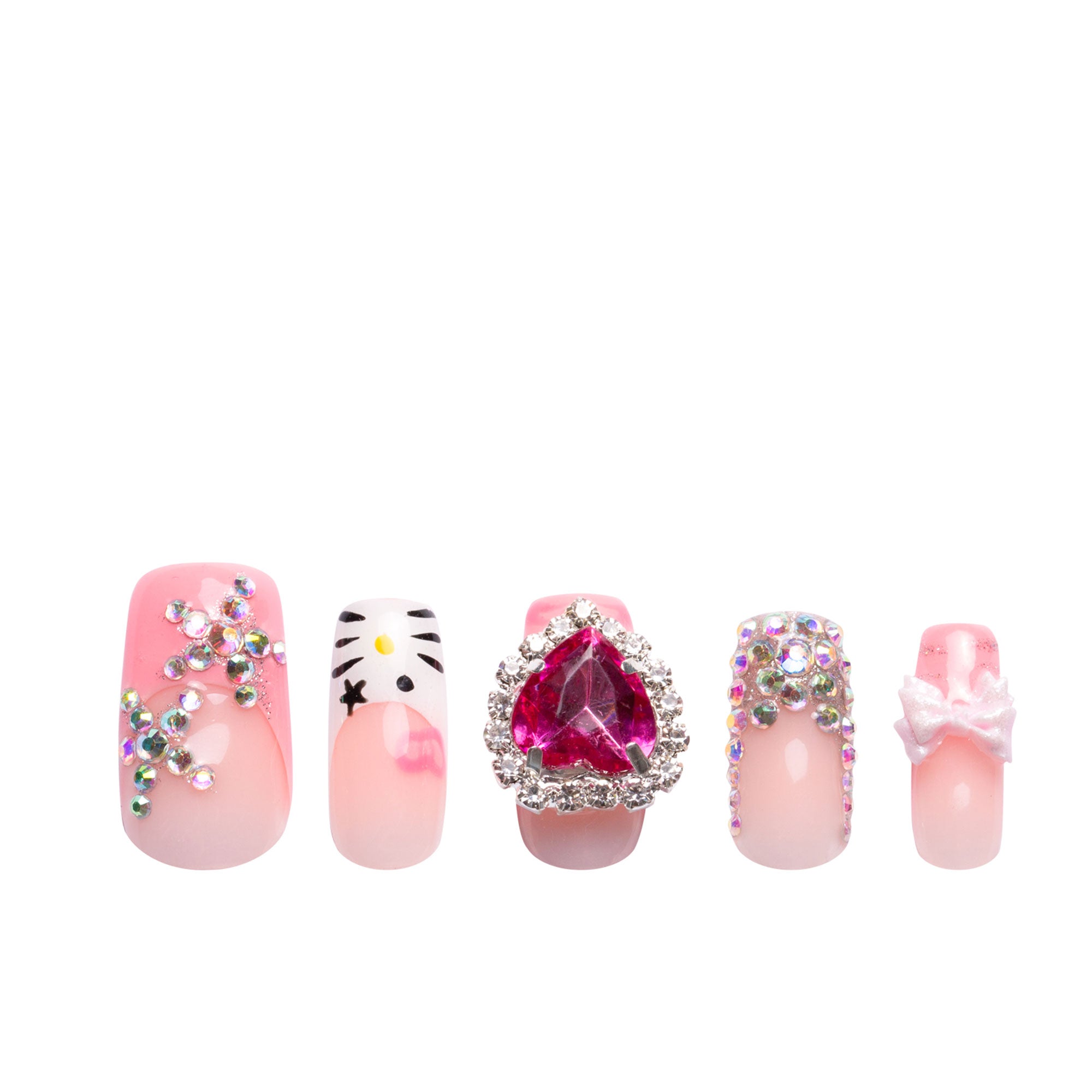 Rocking Kitty Handmade Nails H257