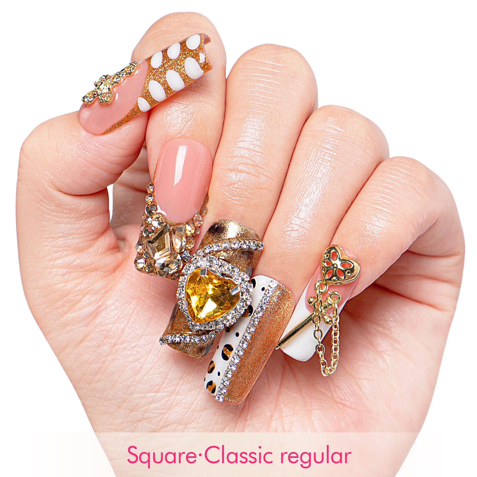 Regal Glitz Handmade Nails H259