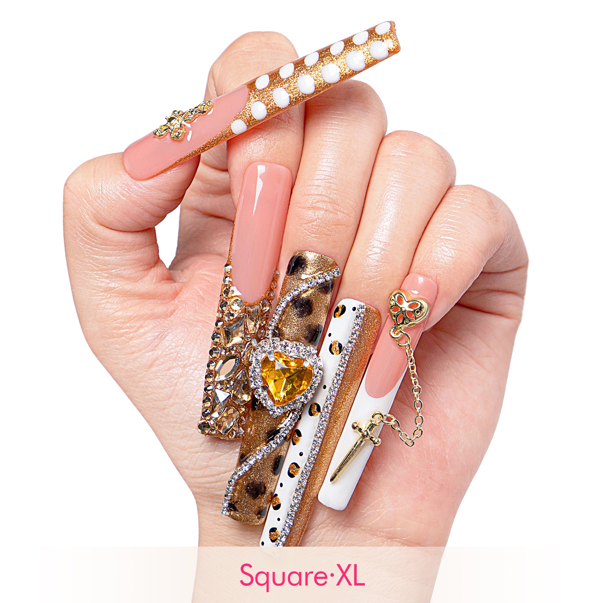 Regal Glitz Handmade Nails H259