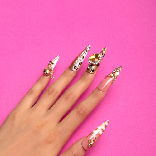 square fake nails