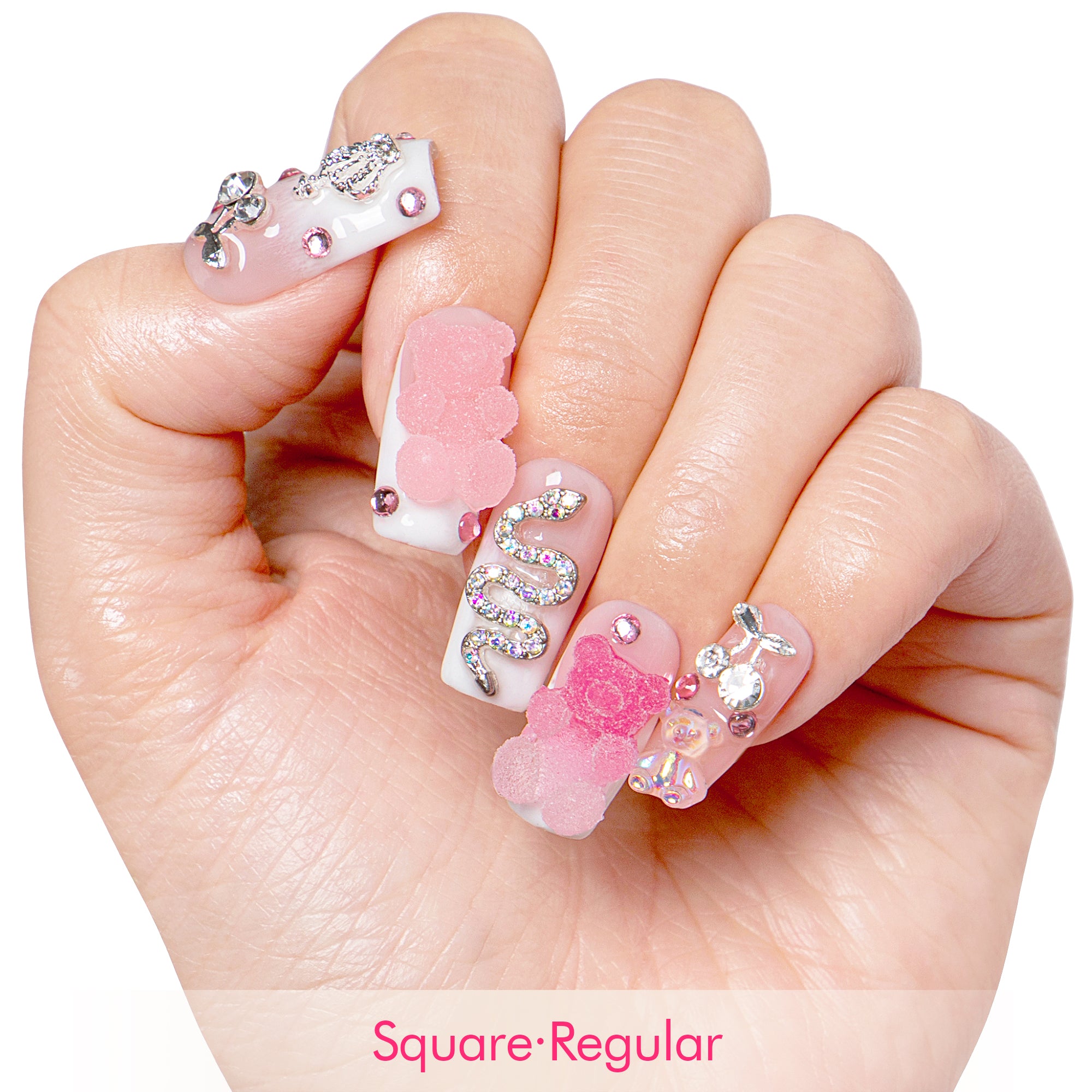 Gummy Bear Glam Handmade Nails H26