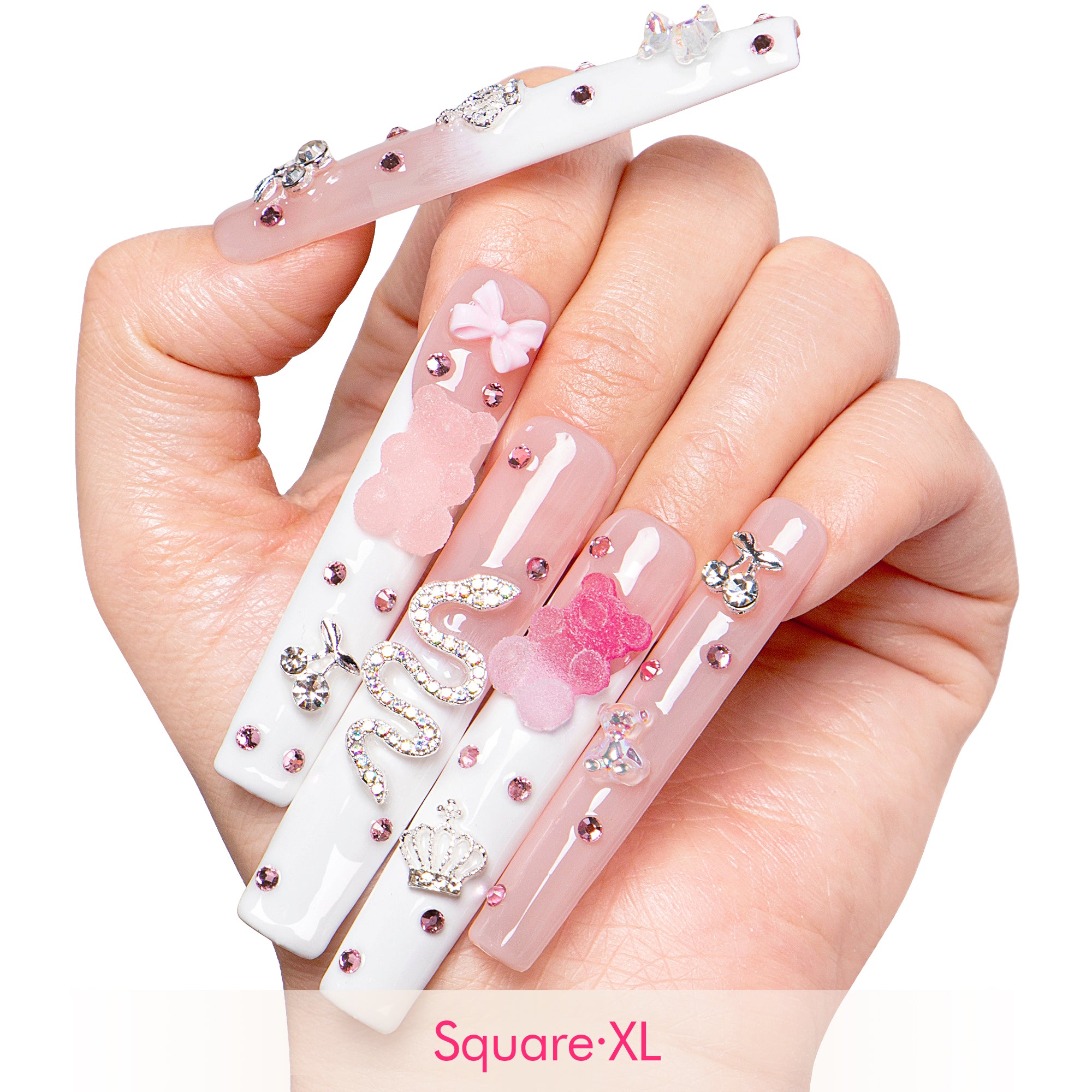 Gummy Bear Glam Handmade Nails H26