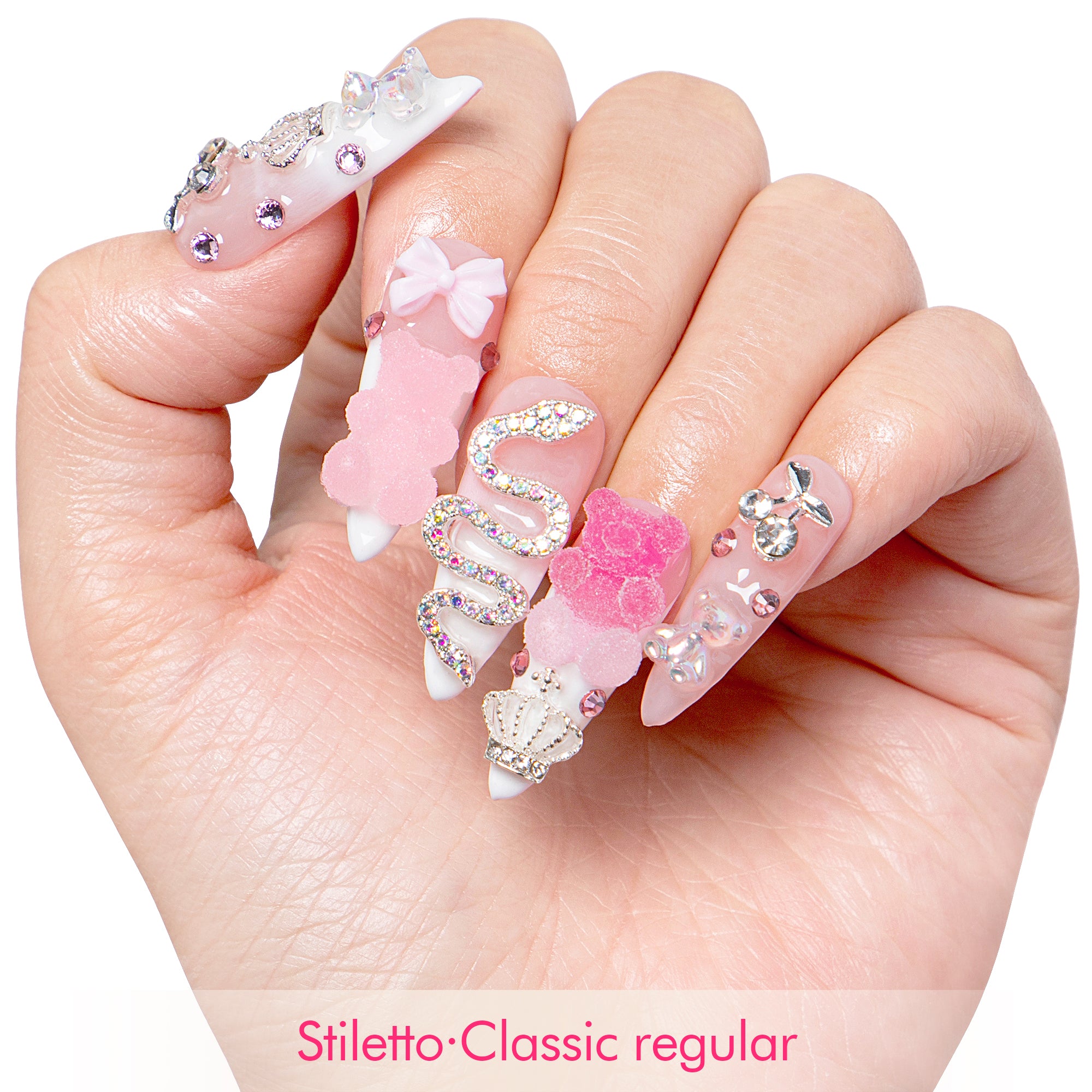 Gummy Bear Glam Handmade Nails H26