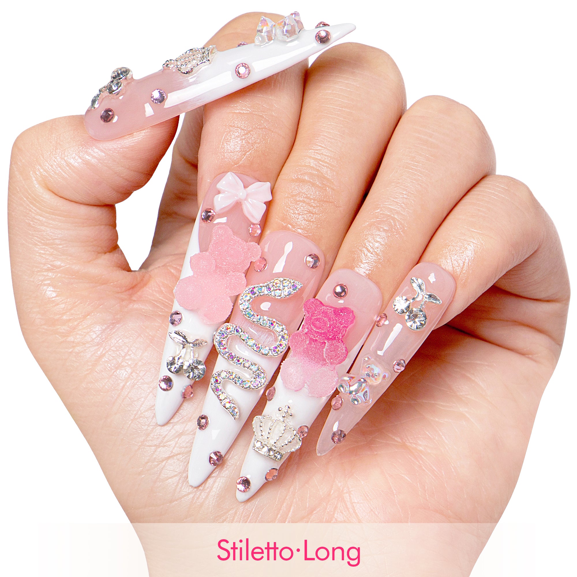 Gummy Bear Glam Handmade Nails H26