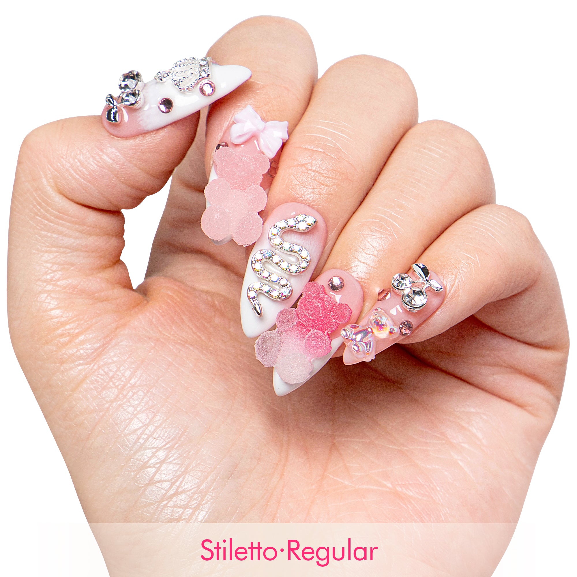 Gummy Bear Glam Handmade Nails H26