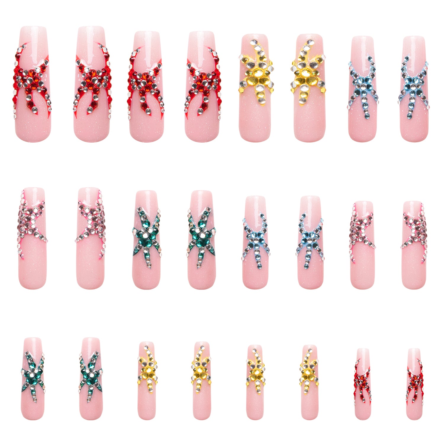 Starshine Handmade Nails 24pcs H261