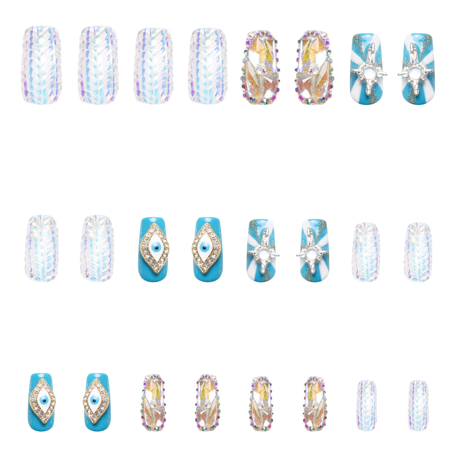 Himalayas Handmade Nails 24pcs H266