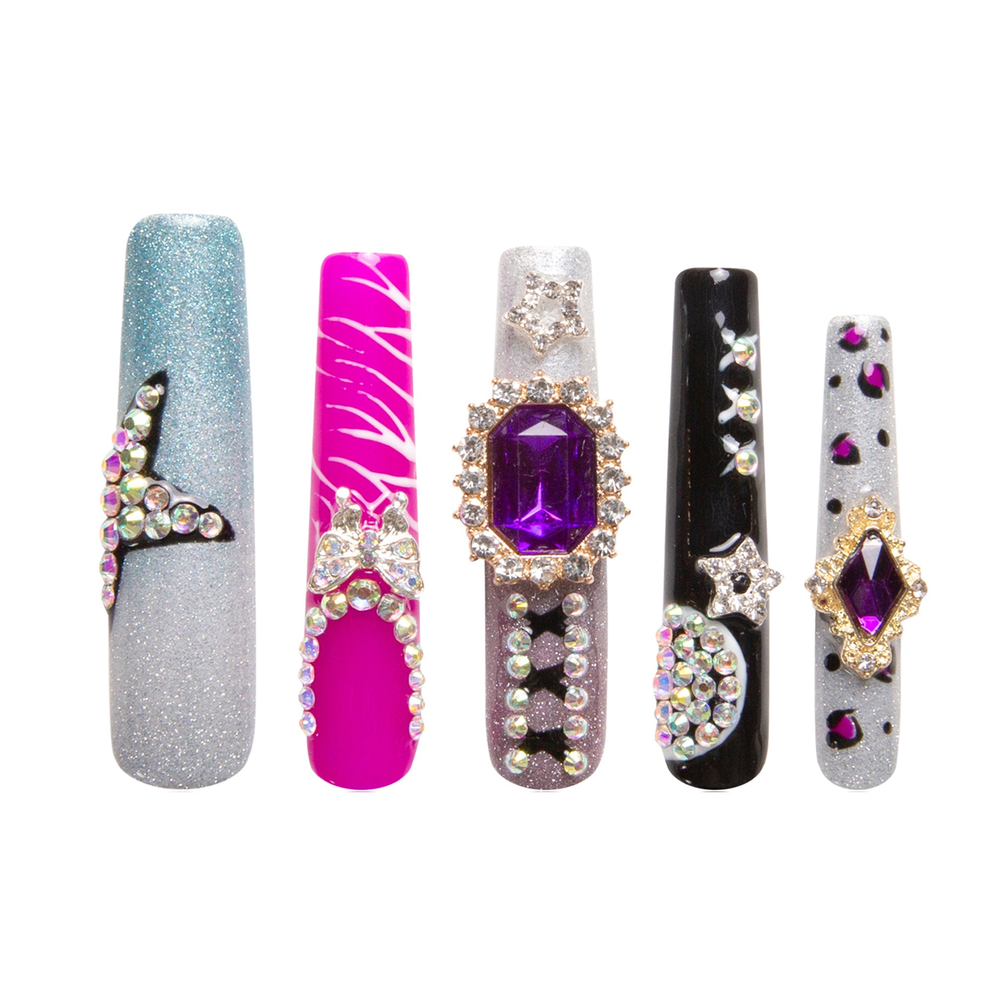 Jungle Gems Handmade Nails H267