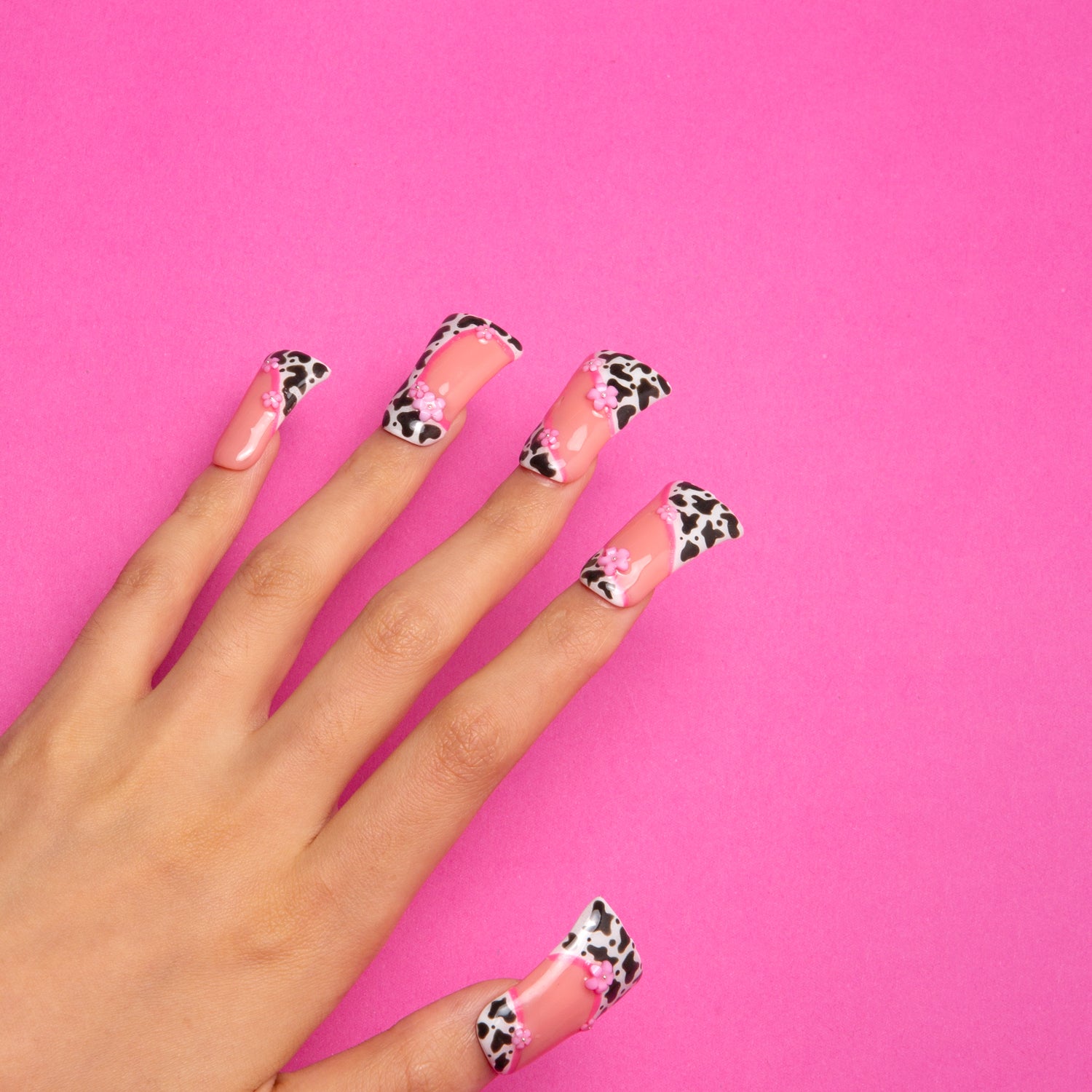 Cowgirl Pink Handmade Duck Nails H268