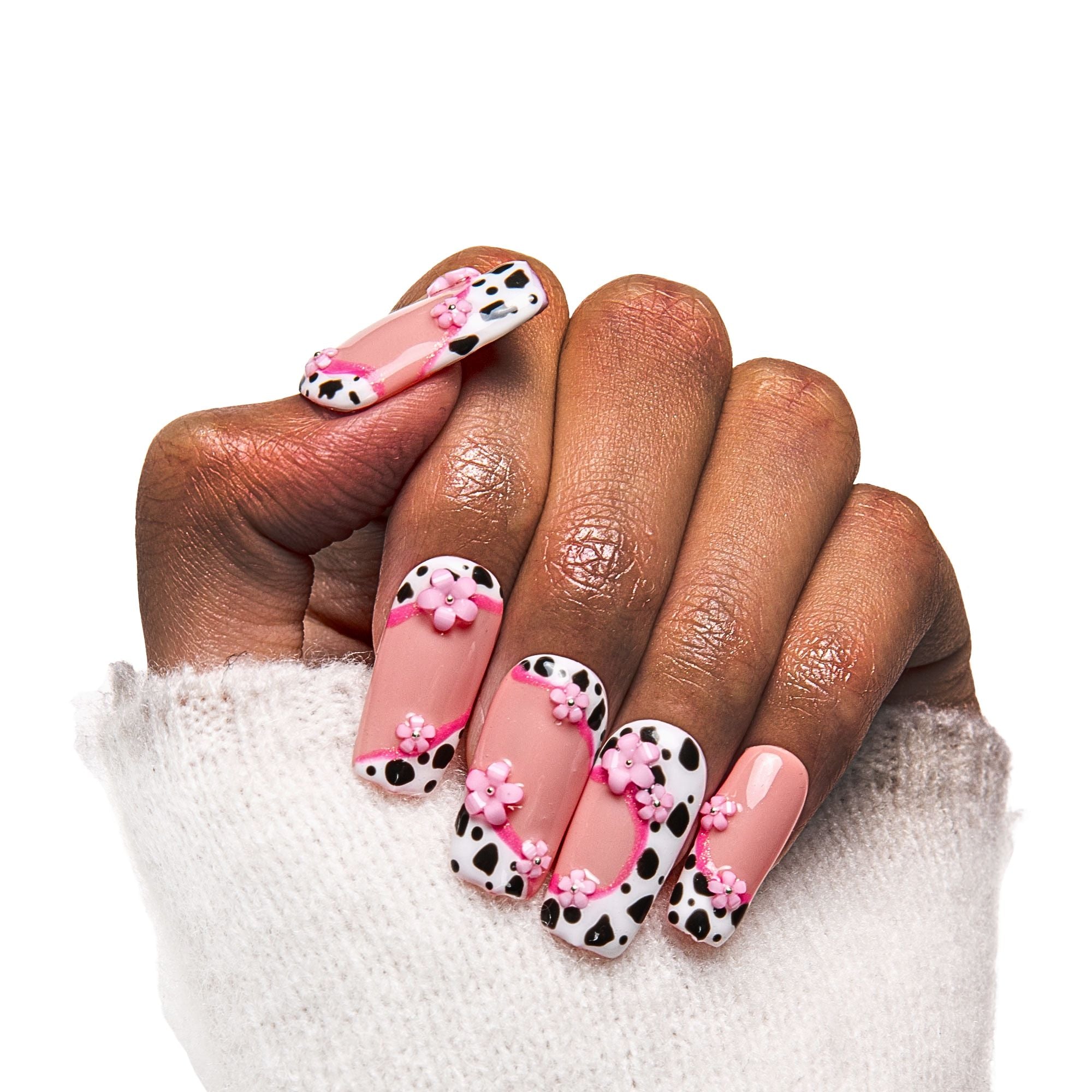 Cowgirl Pink Handmade Nails H268