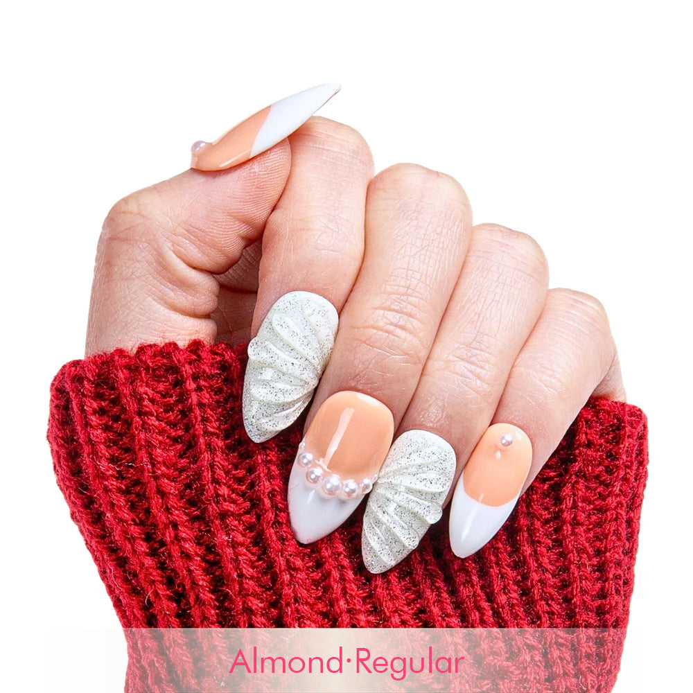 As Angel French Tip Handmade Nails H275