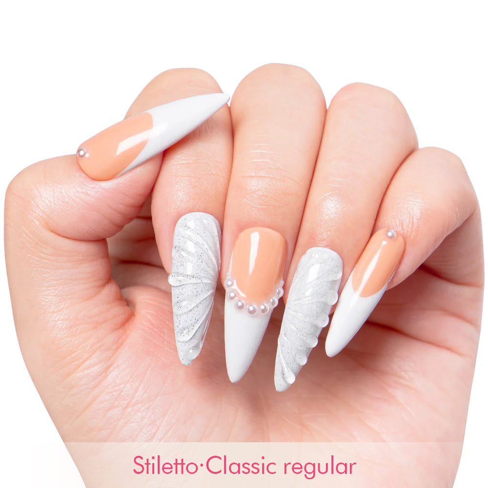 As Angel French Tip Handmade Nails H275