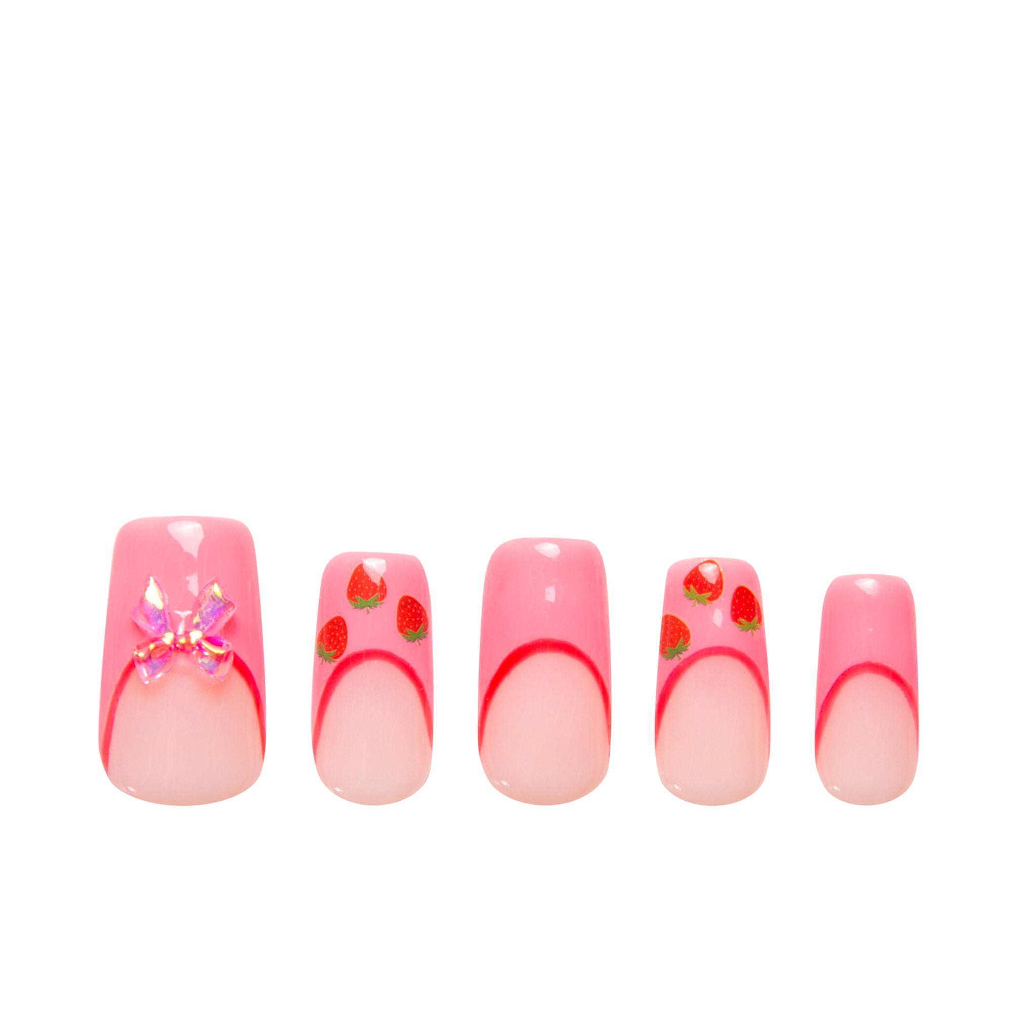 Strawberry Dream Handmade Nails H278