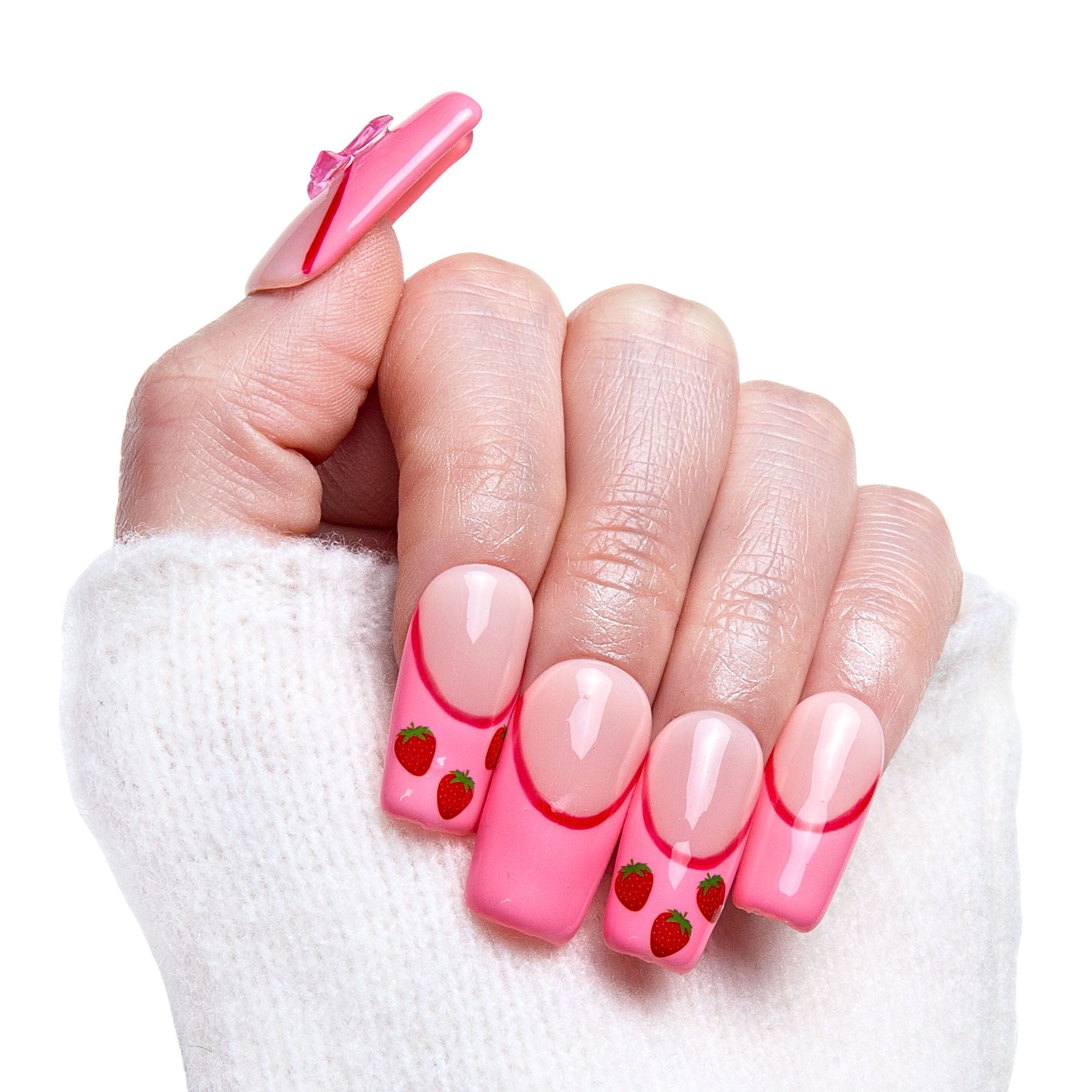 Strawberry Dream Handmade Nails H278